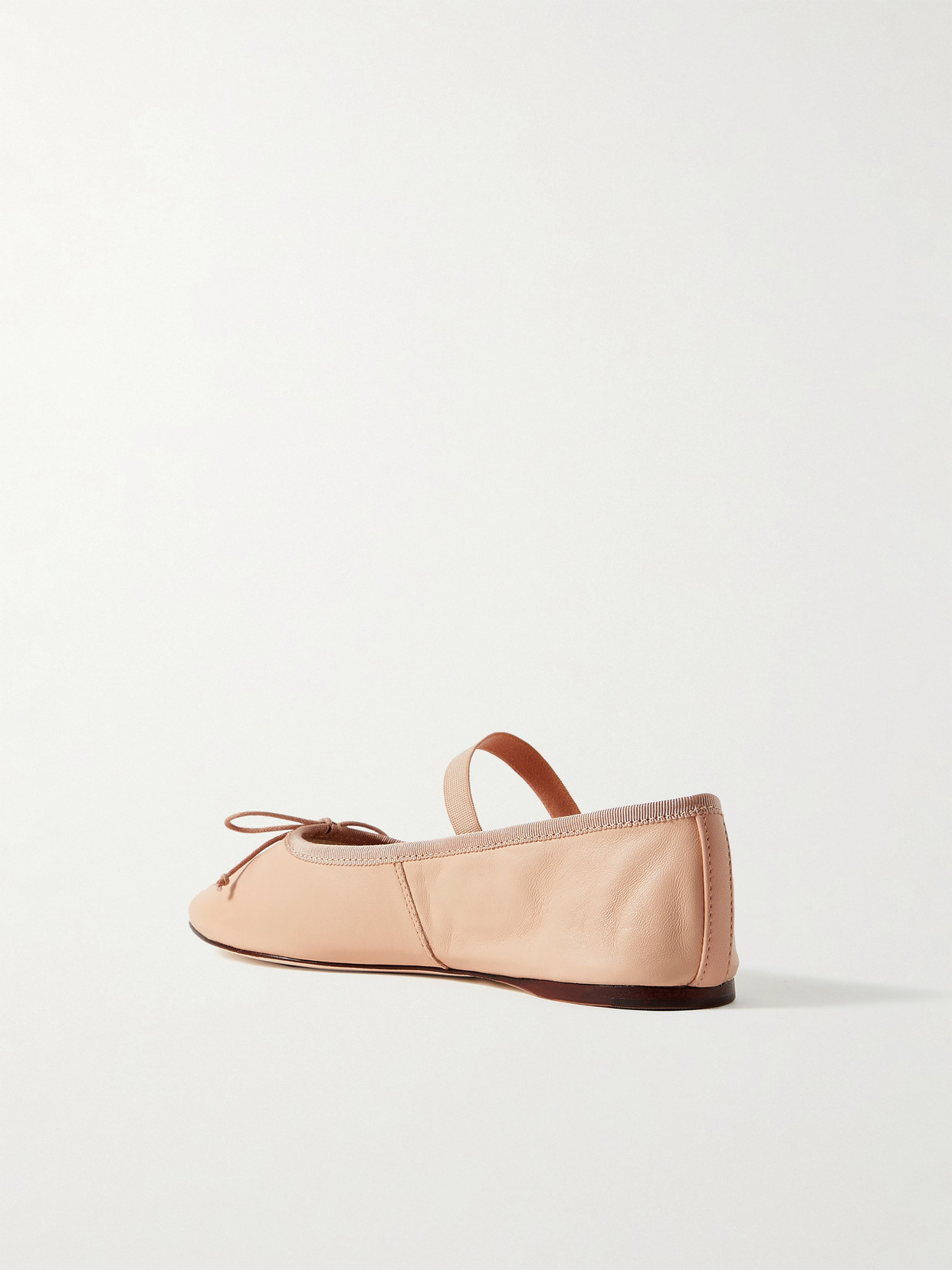 Shop Loeffler Randall Leonie Leather Ballet Flats In Pink