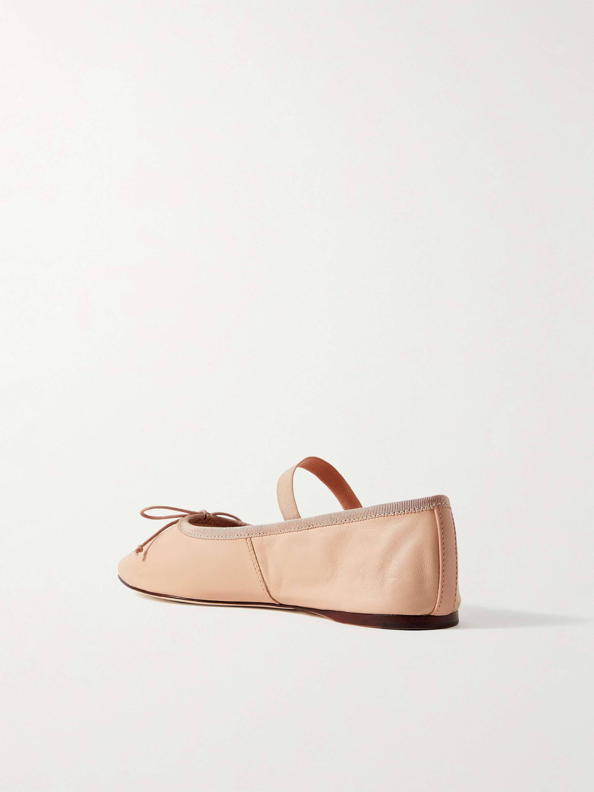 LOEFFLER RANDALL Leonie 蝴蝶结缀饰皮革平底鞋