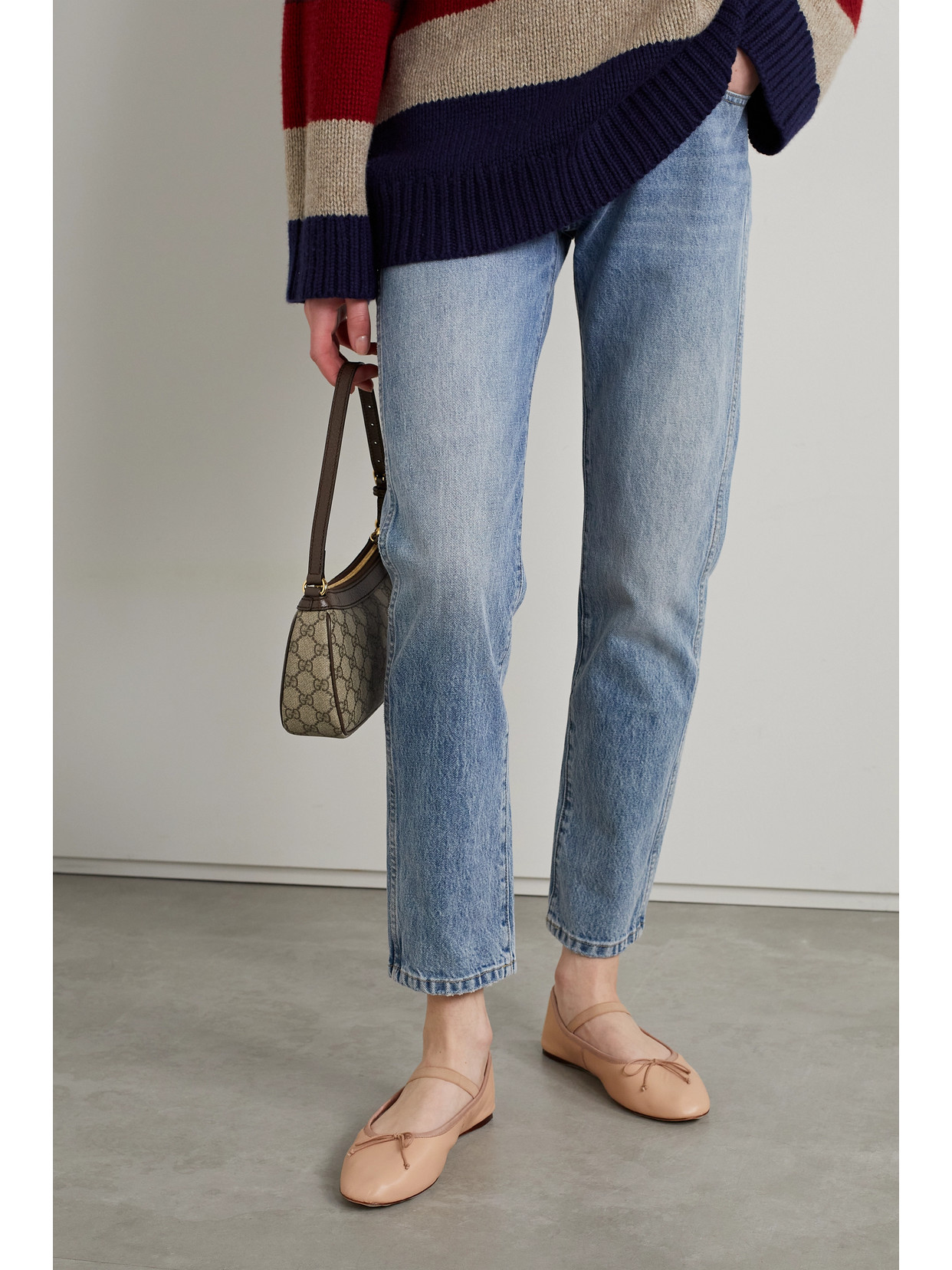 LOEFFLER RANDALL LEONIE LEATHER BALLET FLATS