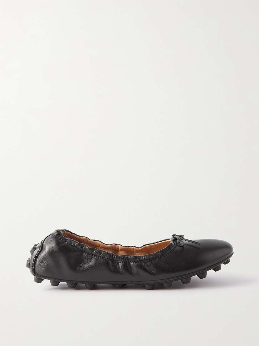 Tod's Gommino Bubble Leather Ballet Flats