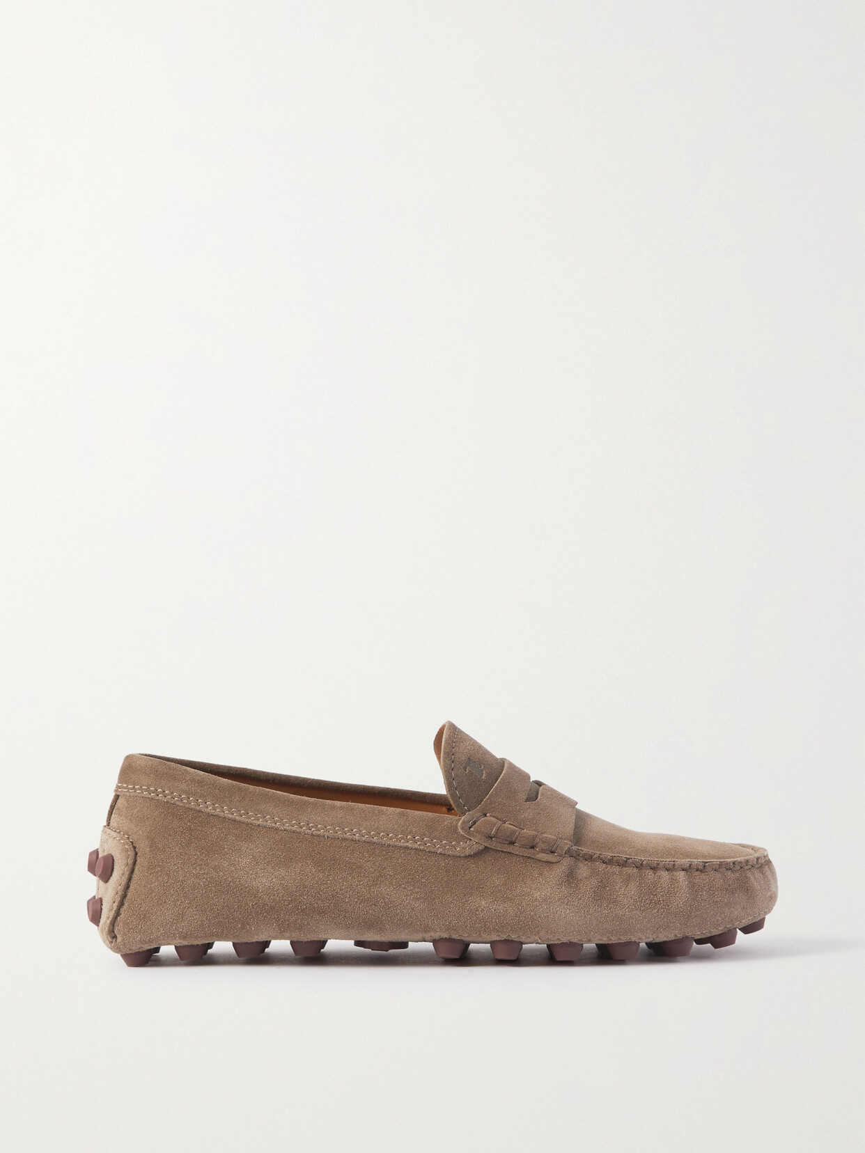 Tod's Gommino Bubble Suede Loafers - Brown