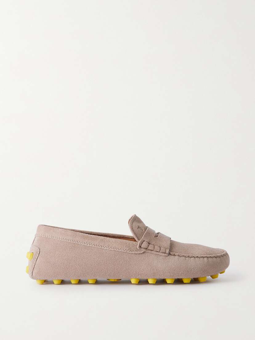Tod's Gommino Bubble Suede Loafers