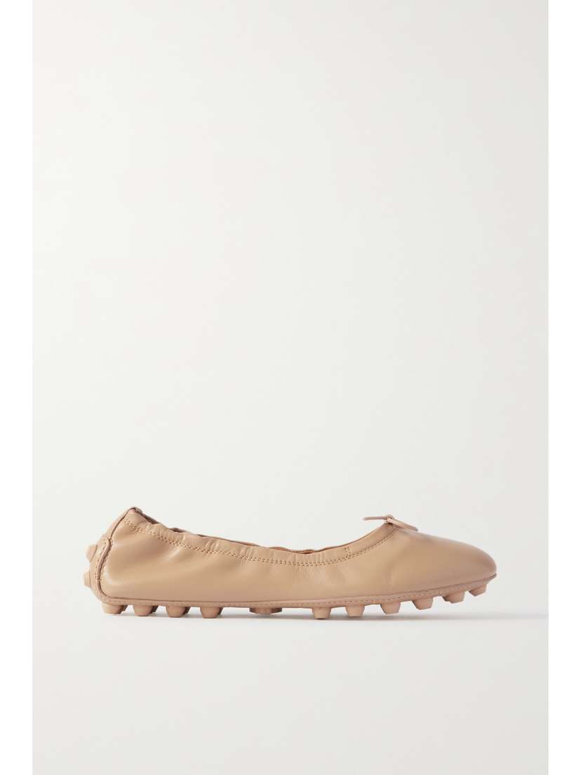Tod's Bubble Leather Ballet Flats