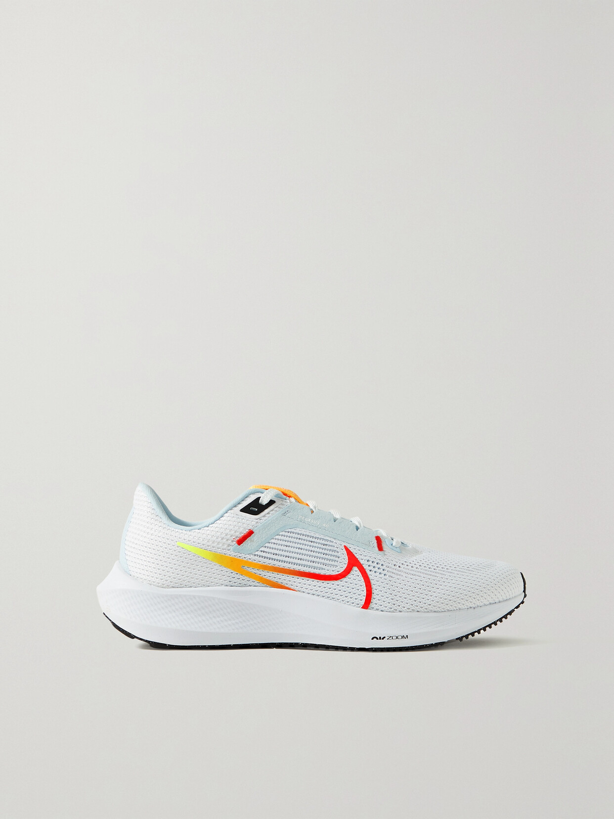 NIKE AIR ZOOM PEGASUS 40 RUBBER-TRIMMED MESH SNEAKERS