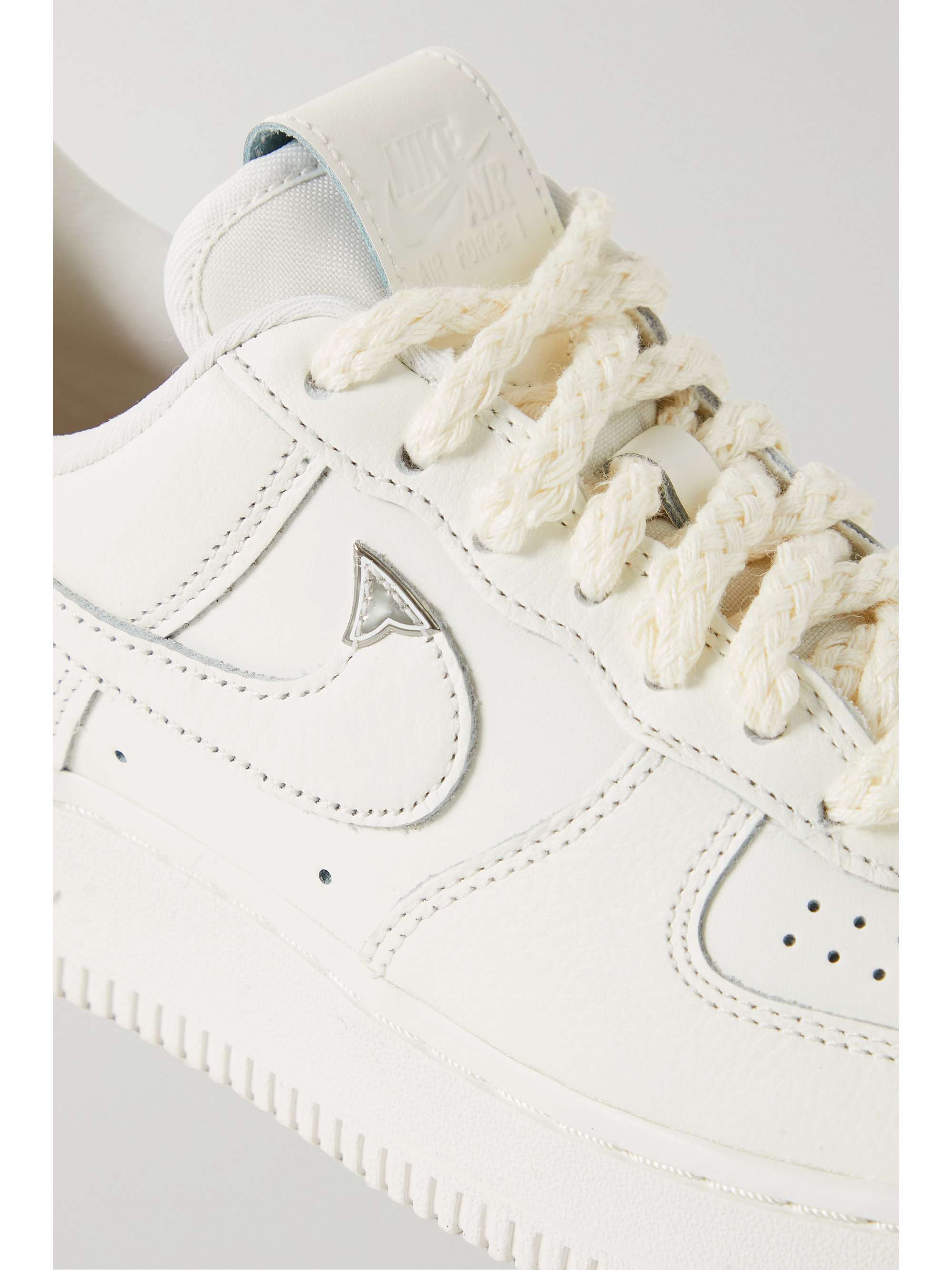 NIKE Air Force 1 '07 embellished leather sneakers