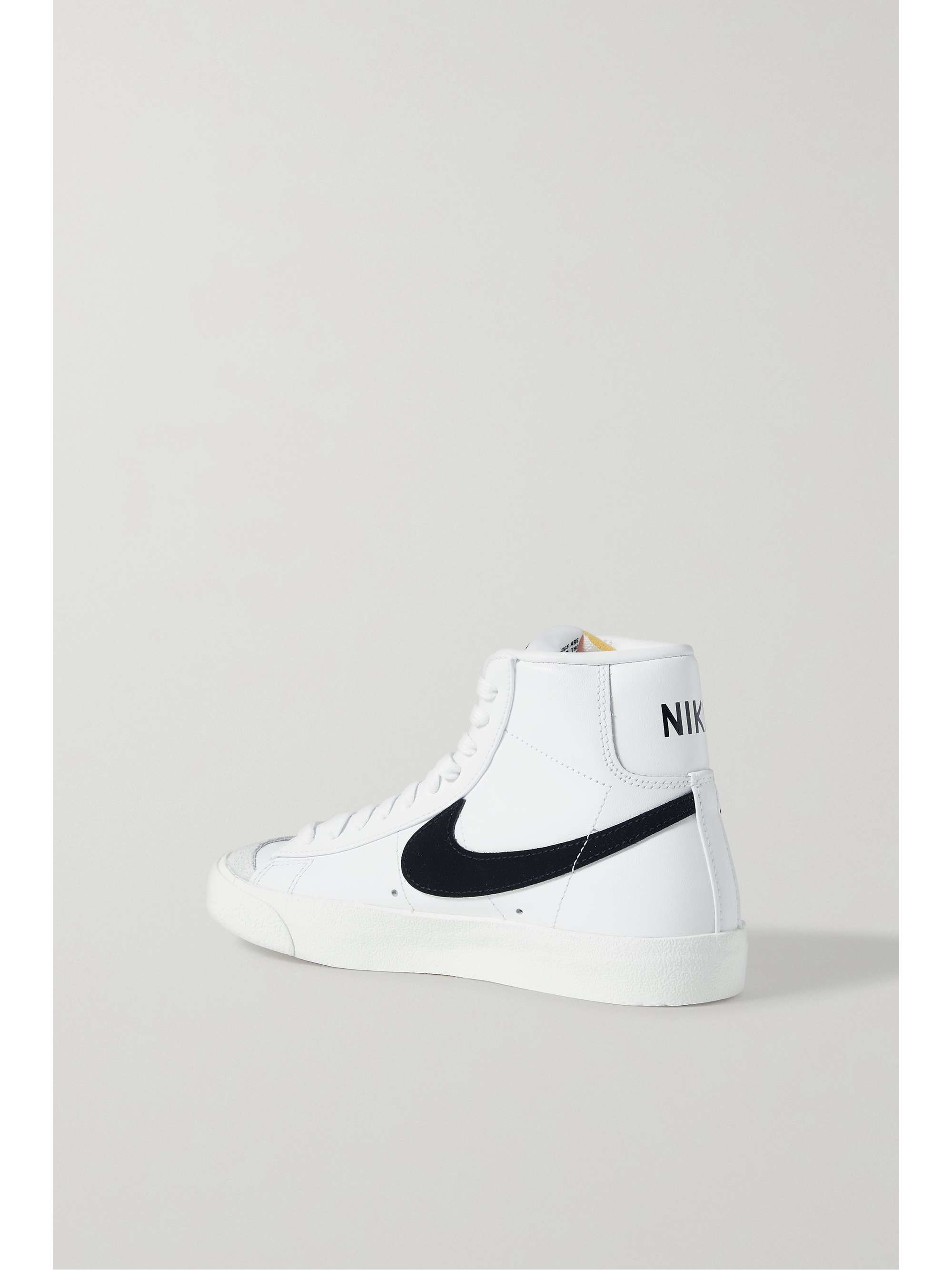 Blazer Mid '77 Vintage suede-trimmed leather sneakers | NET-A-PORTER