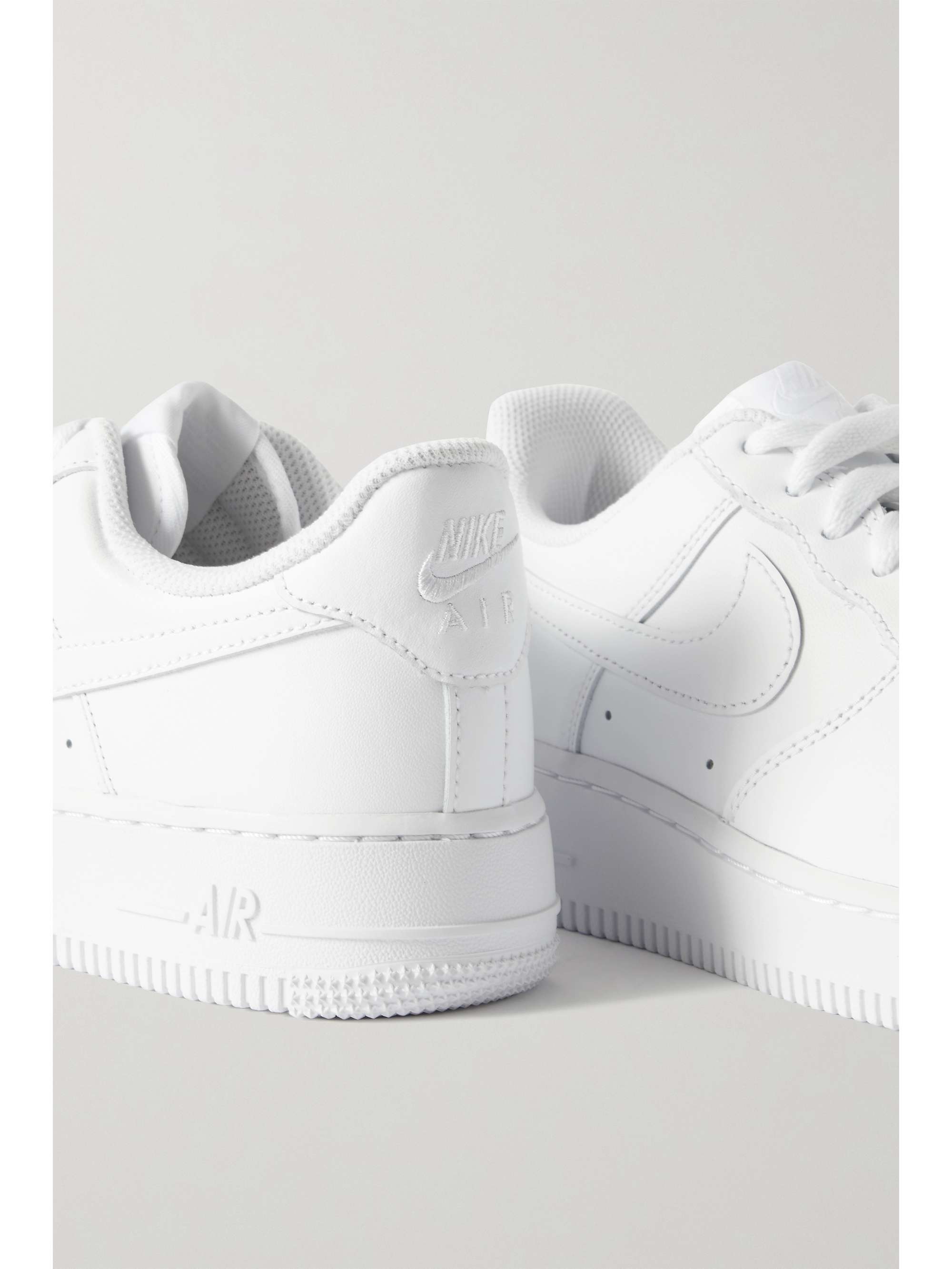 NIKE Air Force 1 '07 metallic leather sneakers