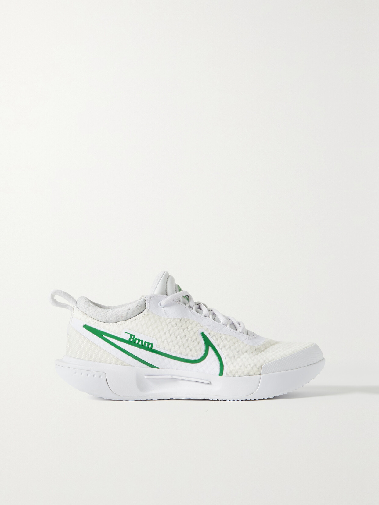 Nike Nikecourt Air Zoom Pro Rubber-trimmed Mesh Sneakers - White