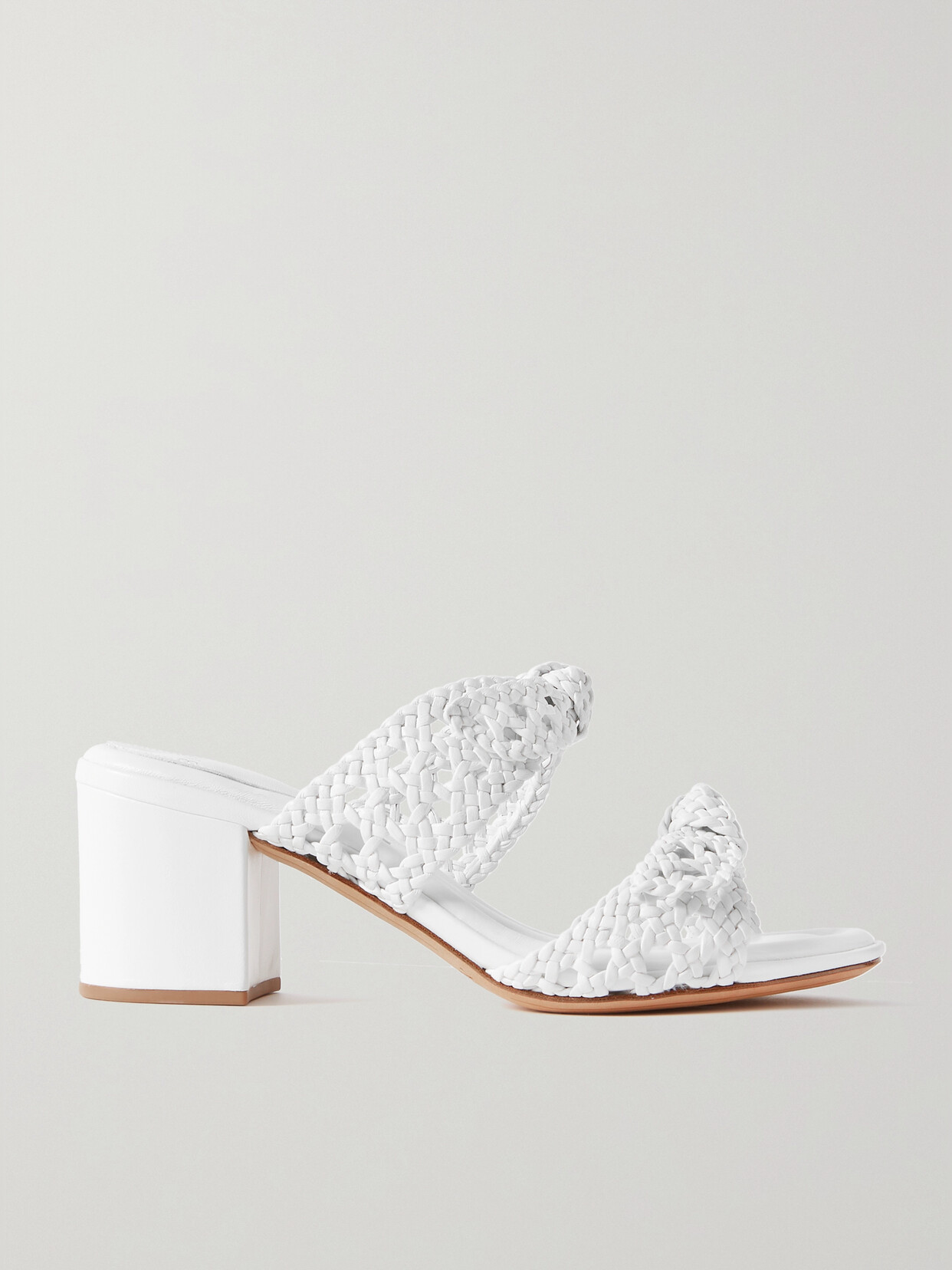 Alexandre Birman - Clarita Braided Leather Sandals - White