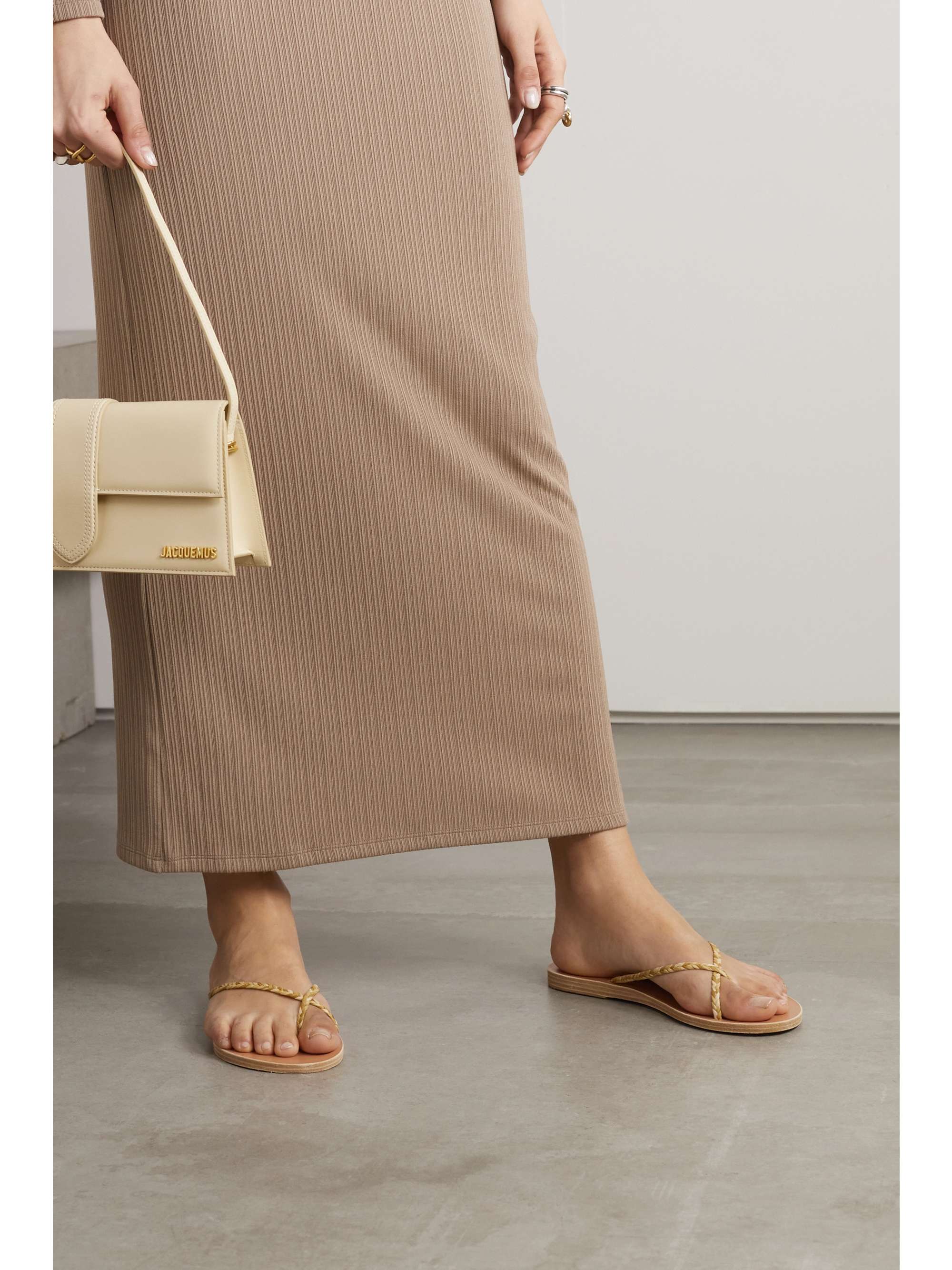 ANCIENT GREEK SANDALS Raffia sandals