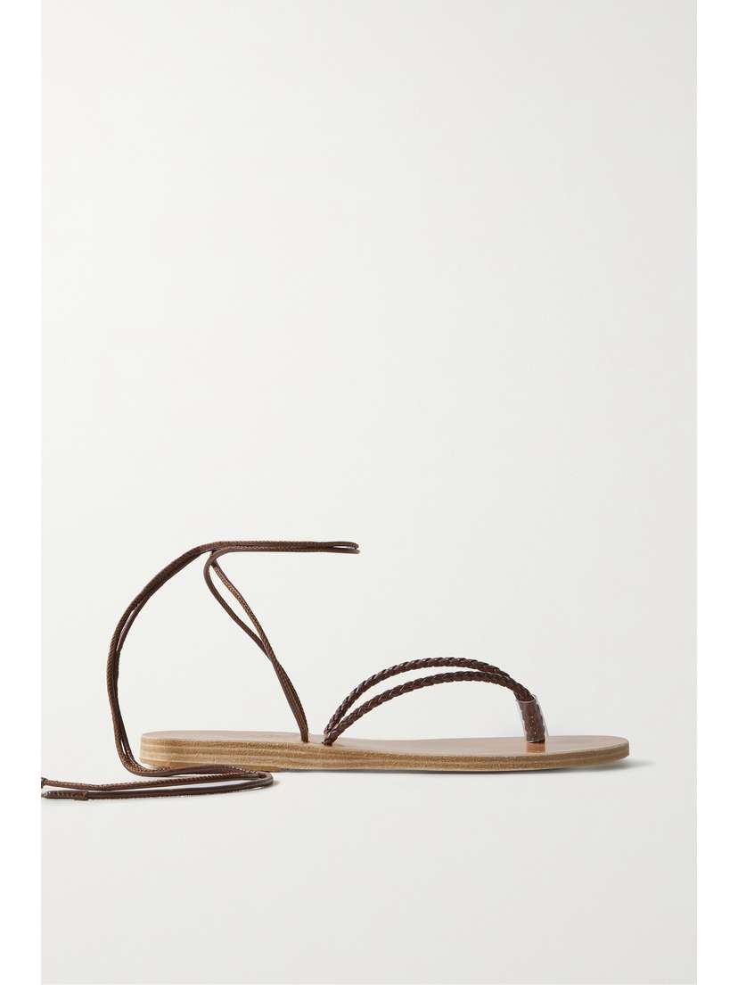 Ancient Greek Sandals Mitos Braided Leather Sandals
