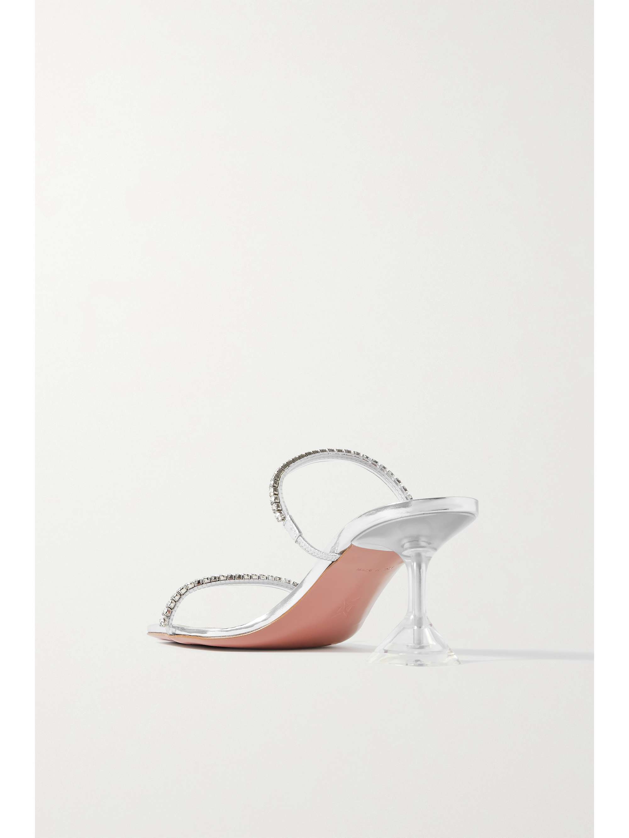 AMINA MUADDI Gilda crystal-embellished PVC mules