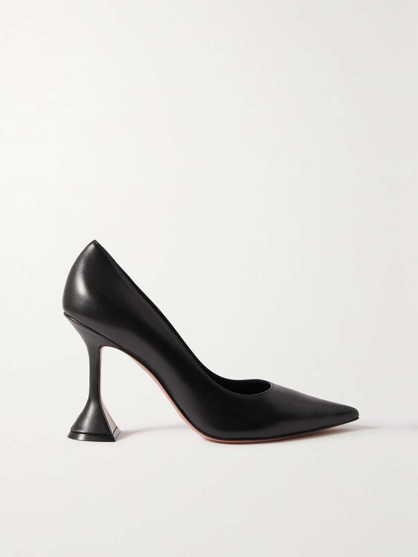 Amina Muaddi Ami Leather Pumps