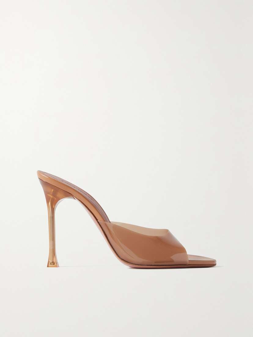 Amina Muaddi Alexa Pvc Mules