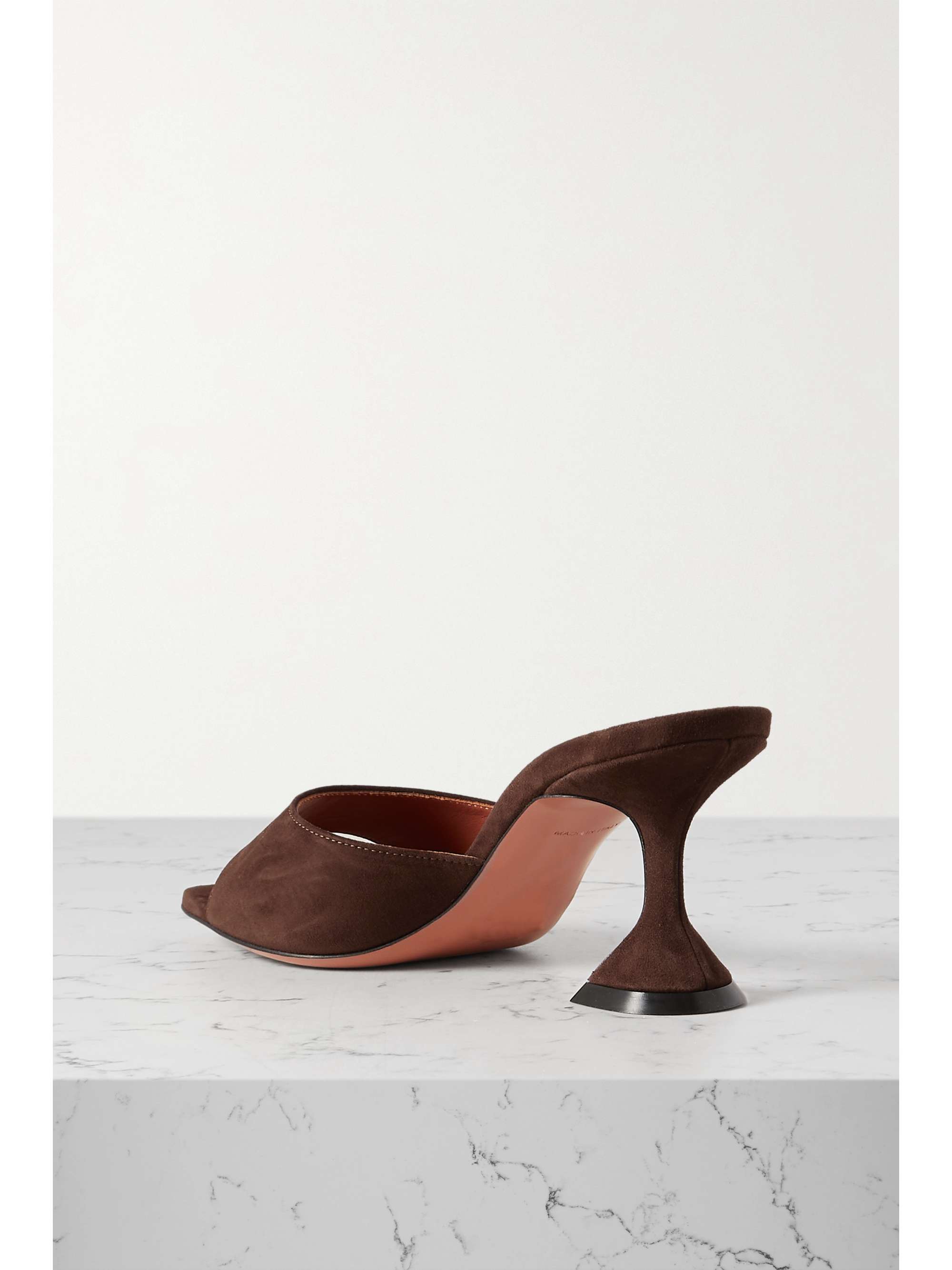 AMINA MUADDI Lupita patent-leather mules