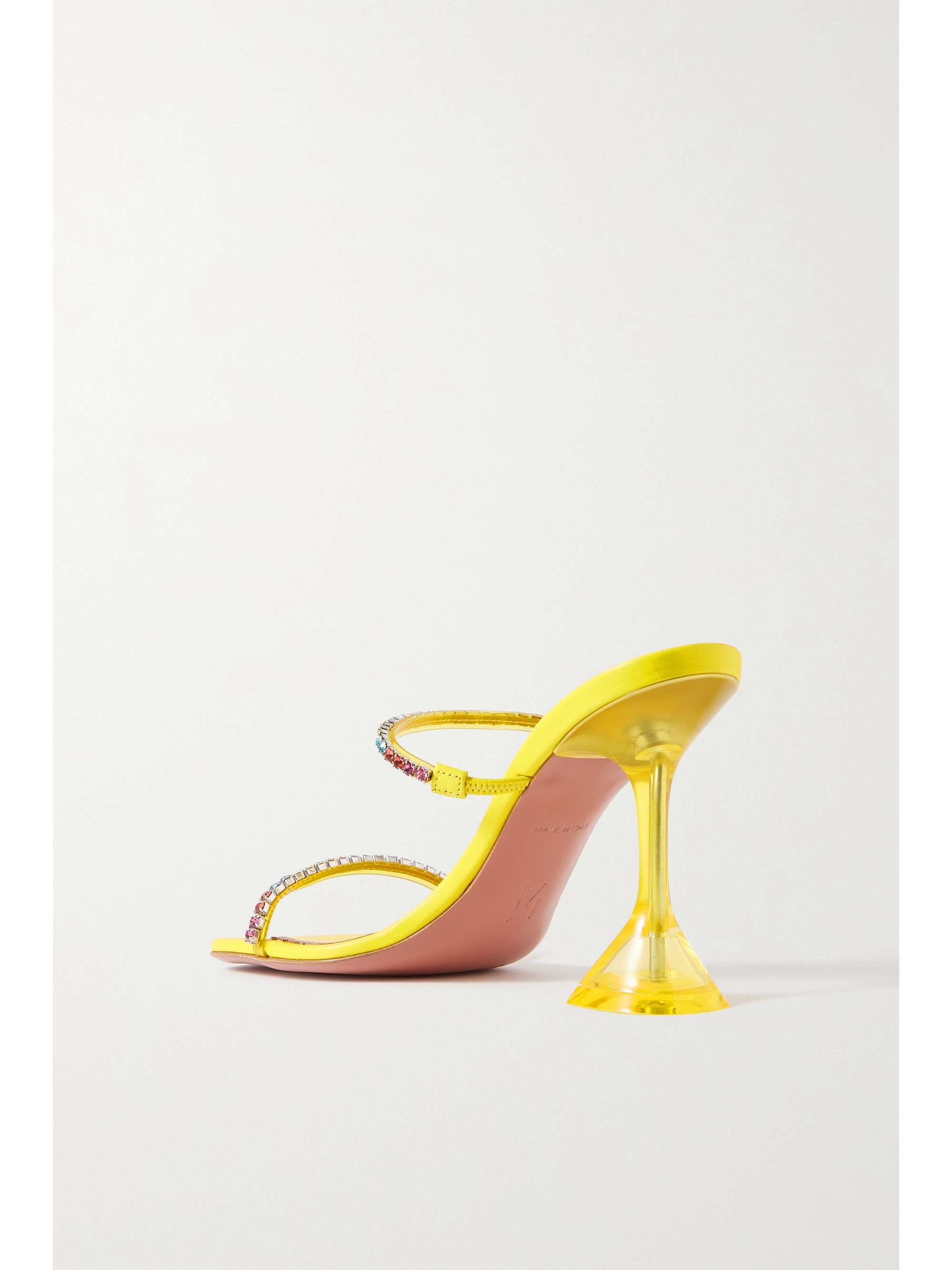 AMINA MUADDI Gilda crystal-embellished PVC mules