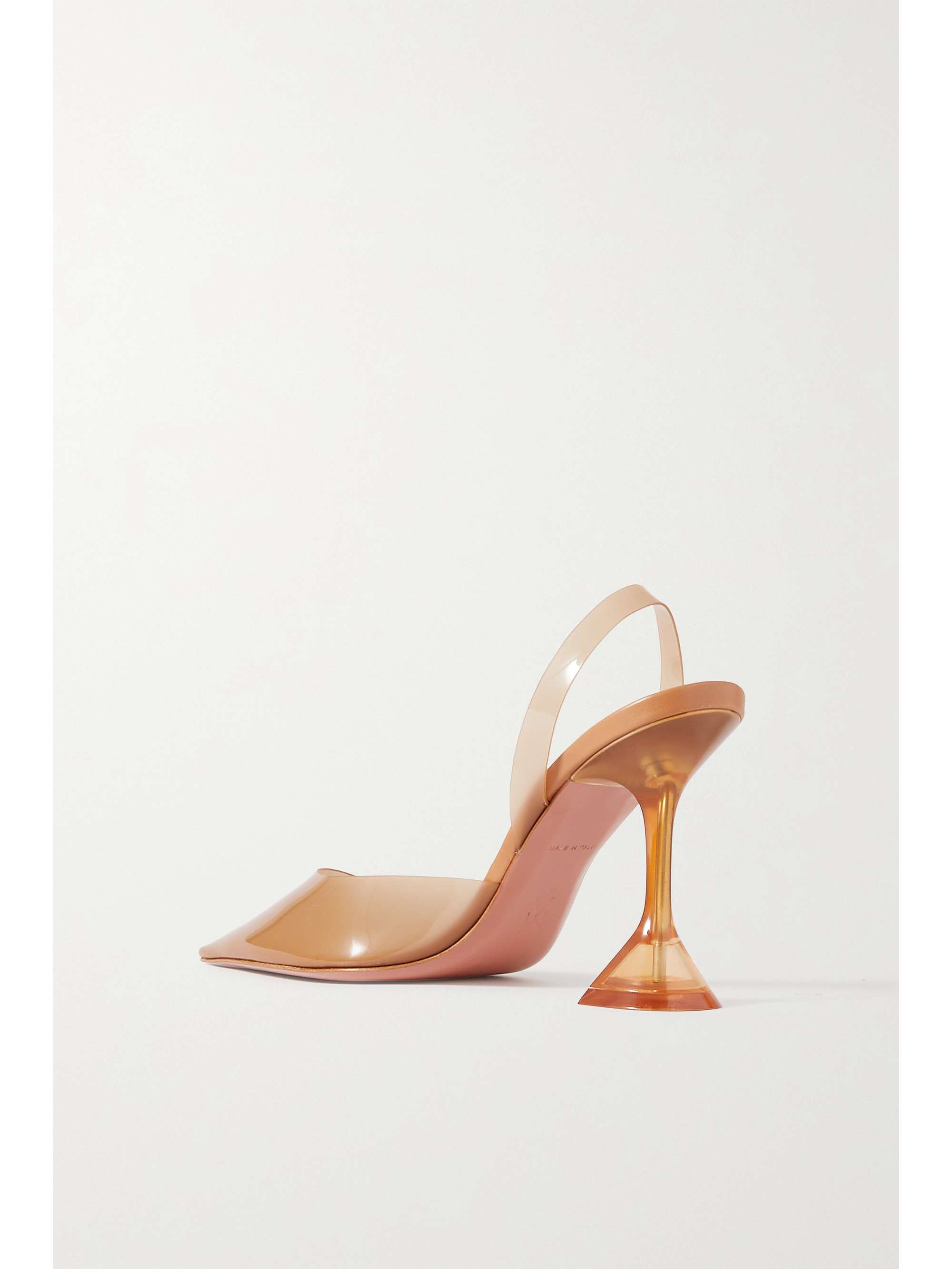 AMINA MUADDI Holli Glass PVC slingback pumps