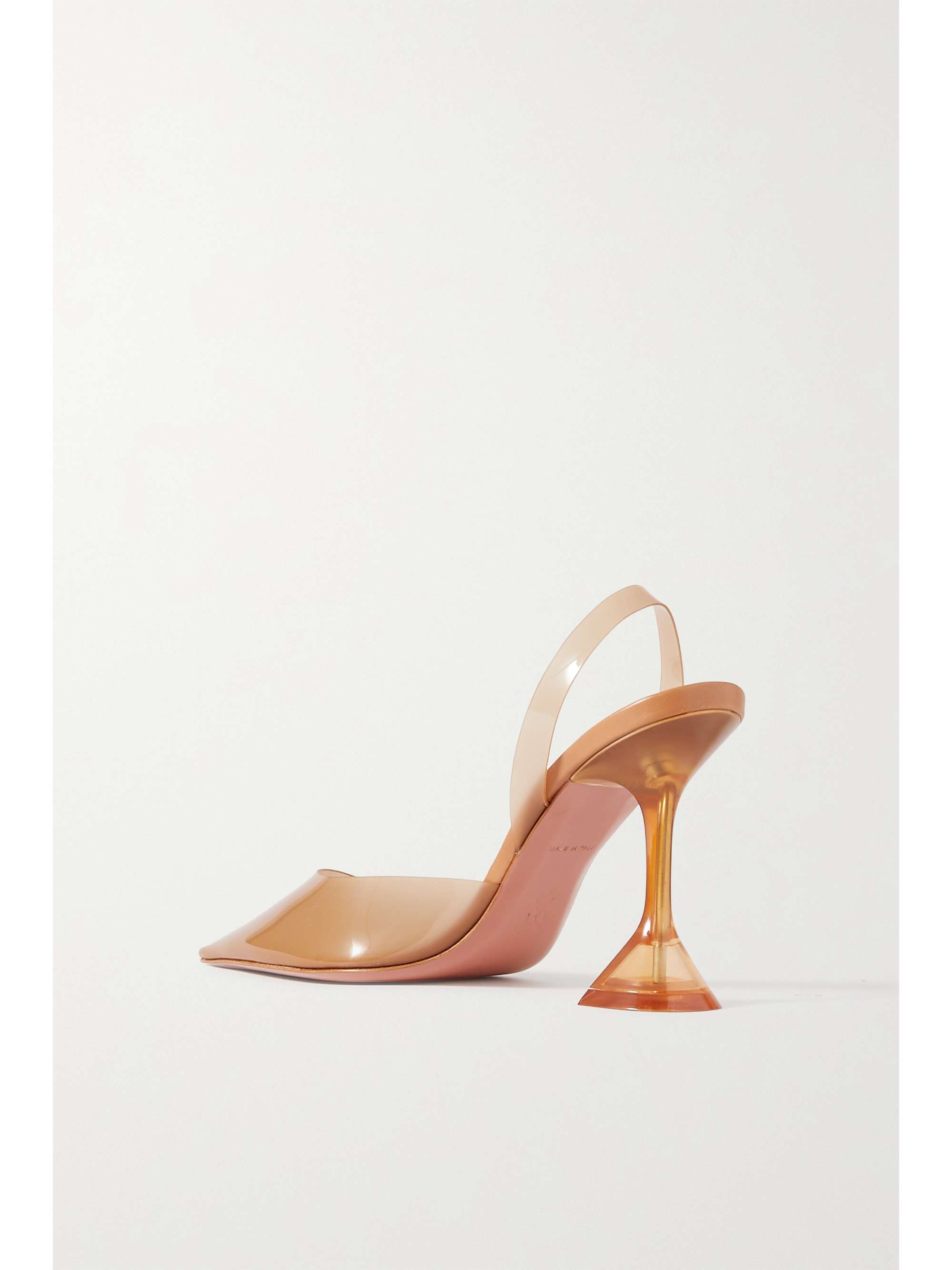 AMINA MUADDI Holli Glass PVC slingback pumps | NET-A-PORTER