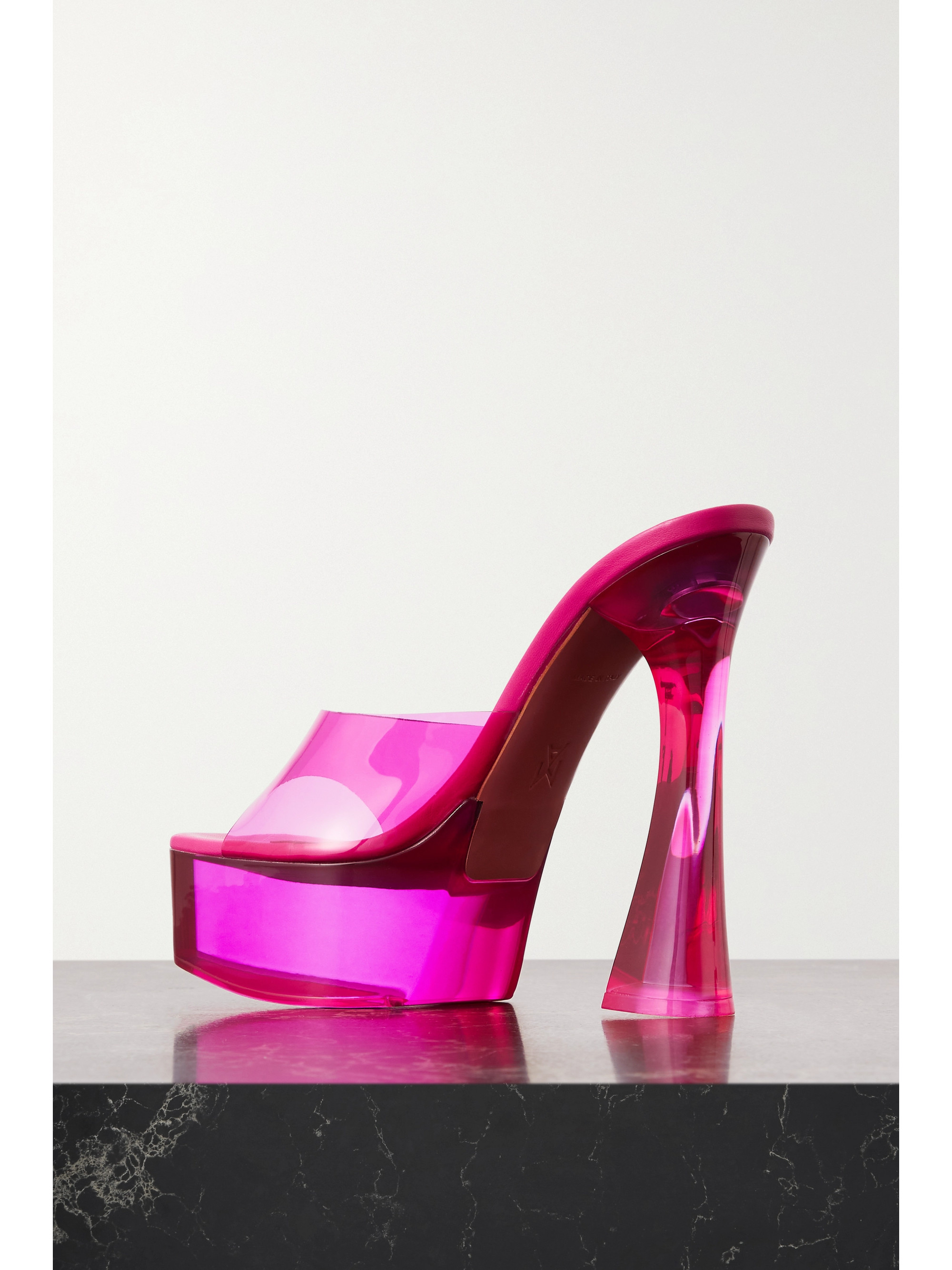 AMINA MUADDI Dalida PVC platform sandals thumbnail
