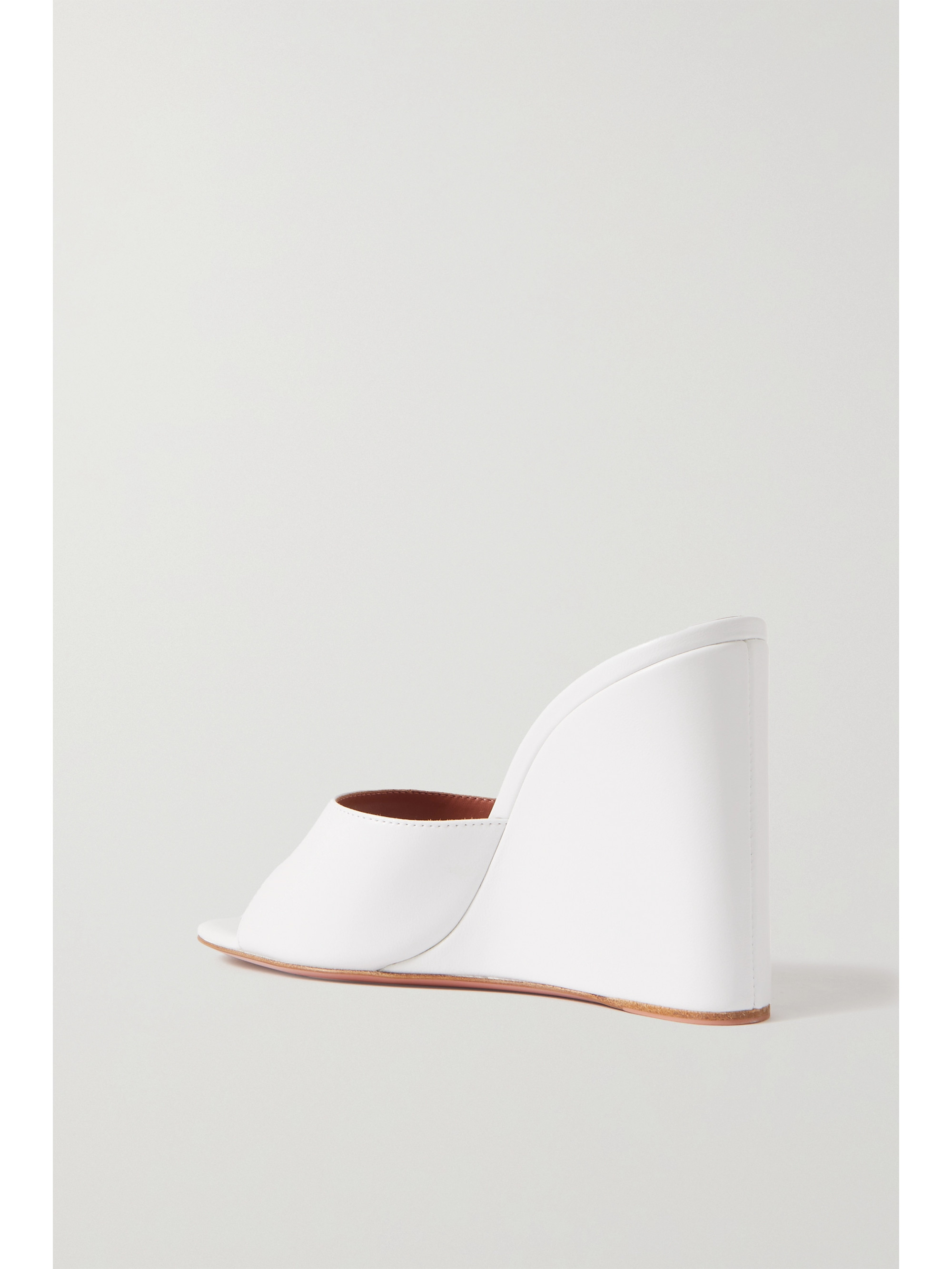 AMINA MUADDI Lupita leather wedge mules thumbnail