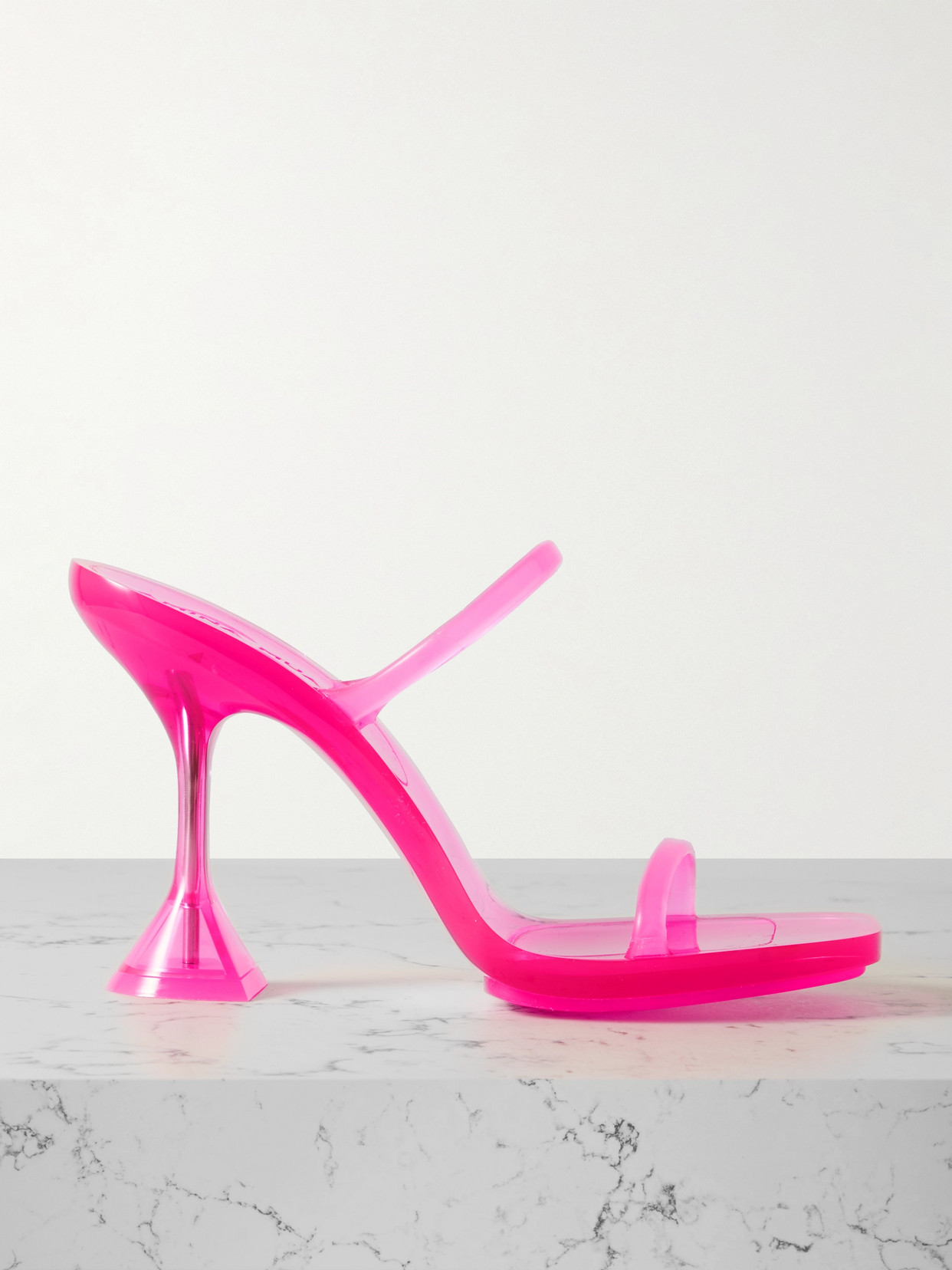 Amina Muaddi Open-toed High-heeled Sandals In Pink