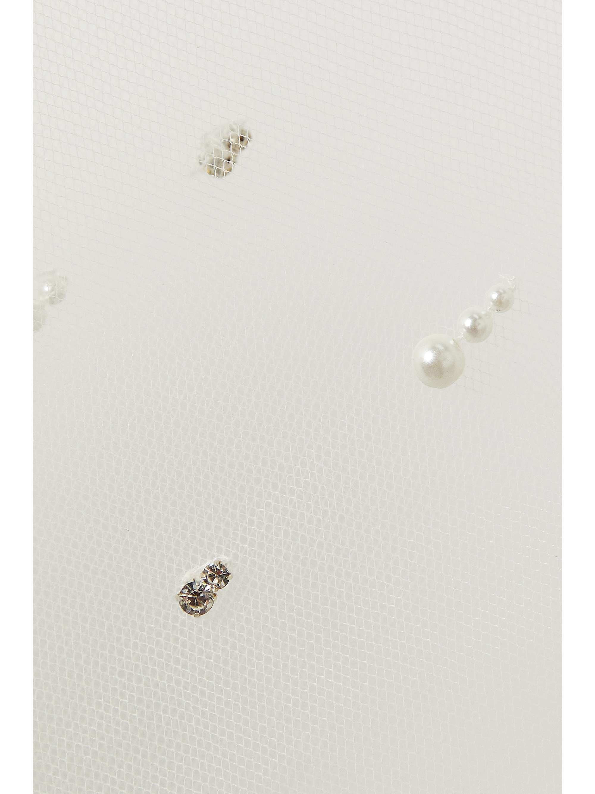 CLIO PEPPIATT Embellished tulle veil