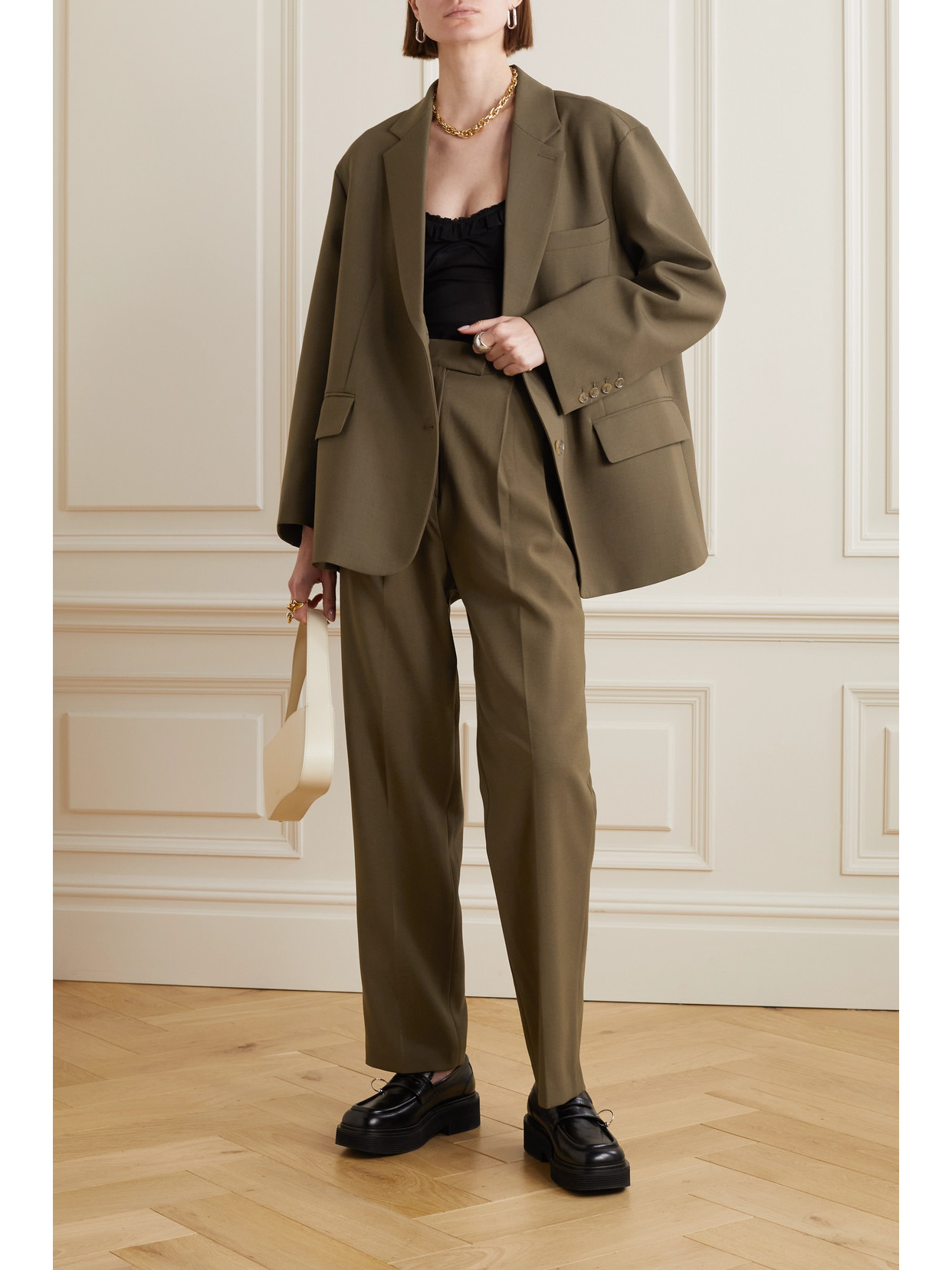 THE FRANKIE SHOP BEA CREPE BLAZER
