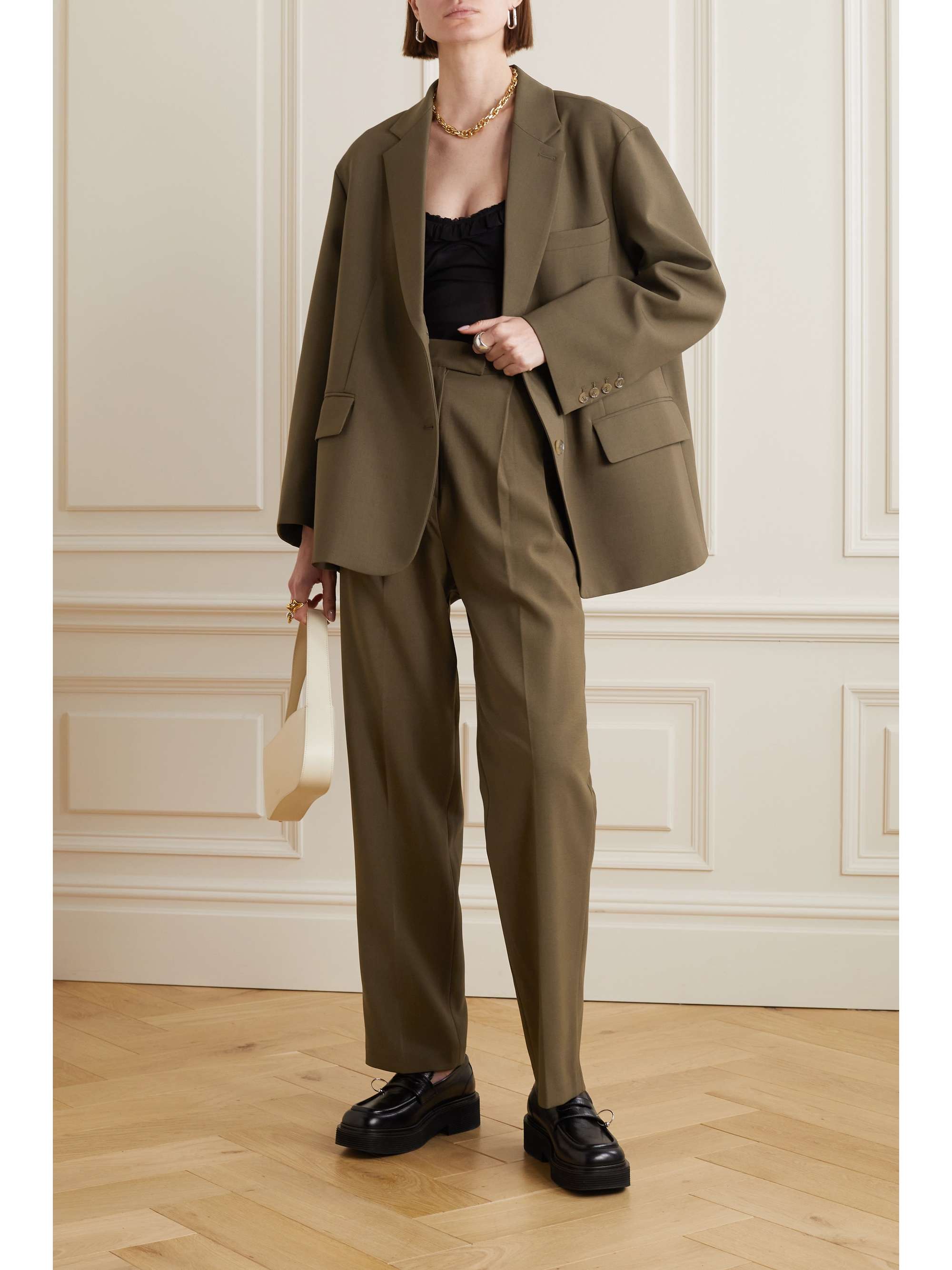 THE FRANKIE SHOP Bea crepe blazer | NET-A-PORTER