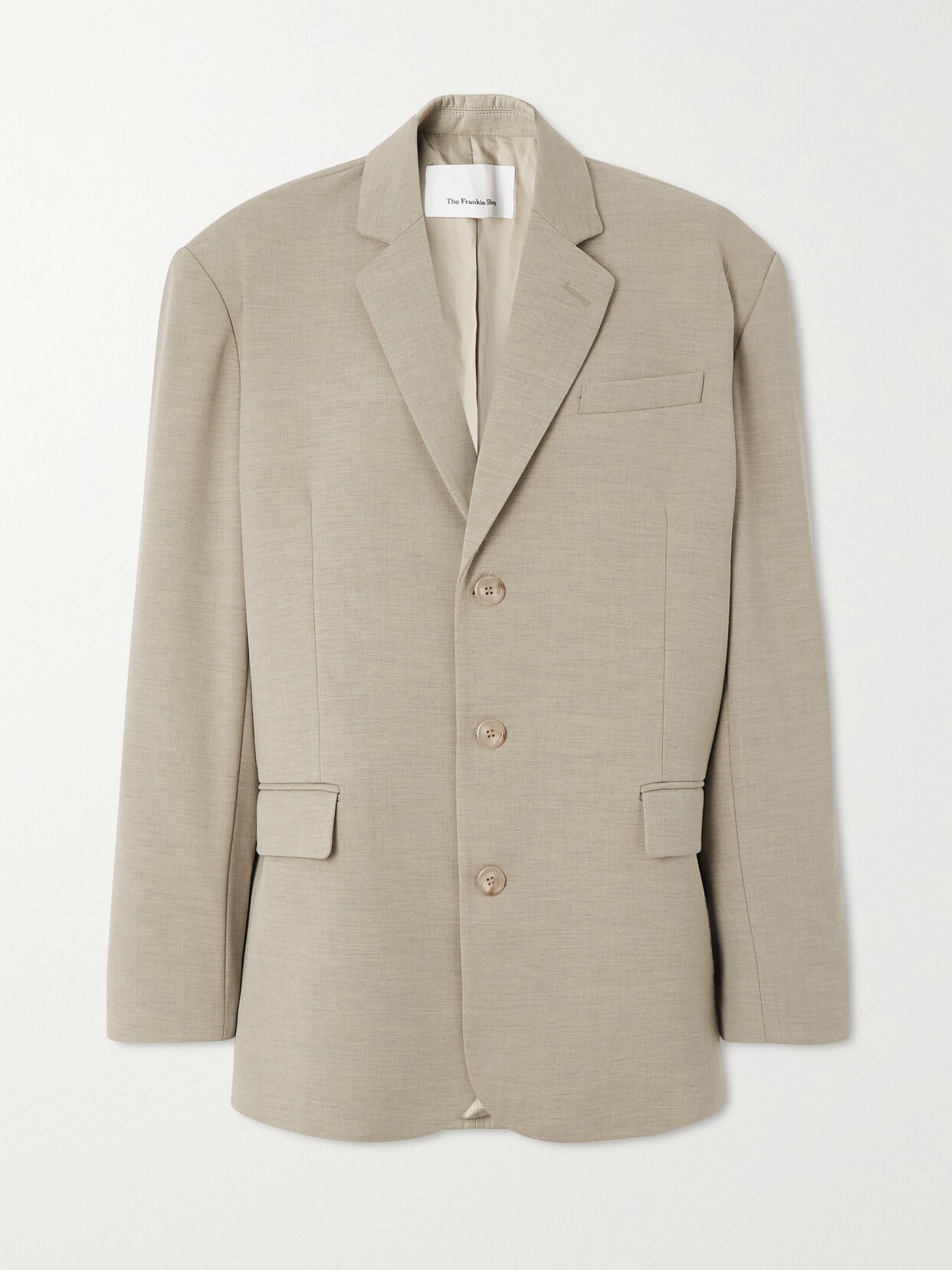 The Frankie Shop - Gelso Oversized Tencel Lyocell-blend Blazer - Neutrals