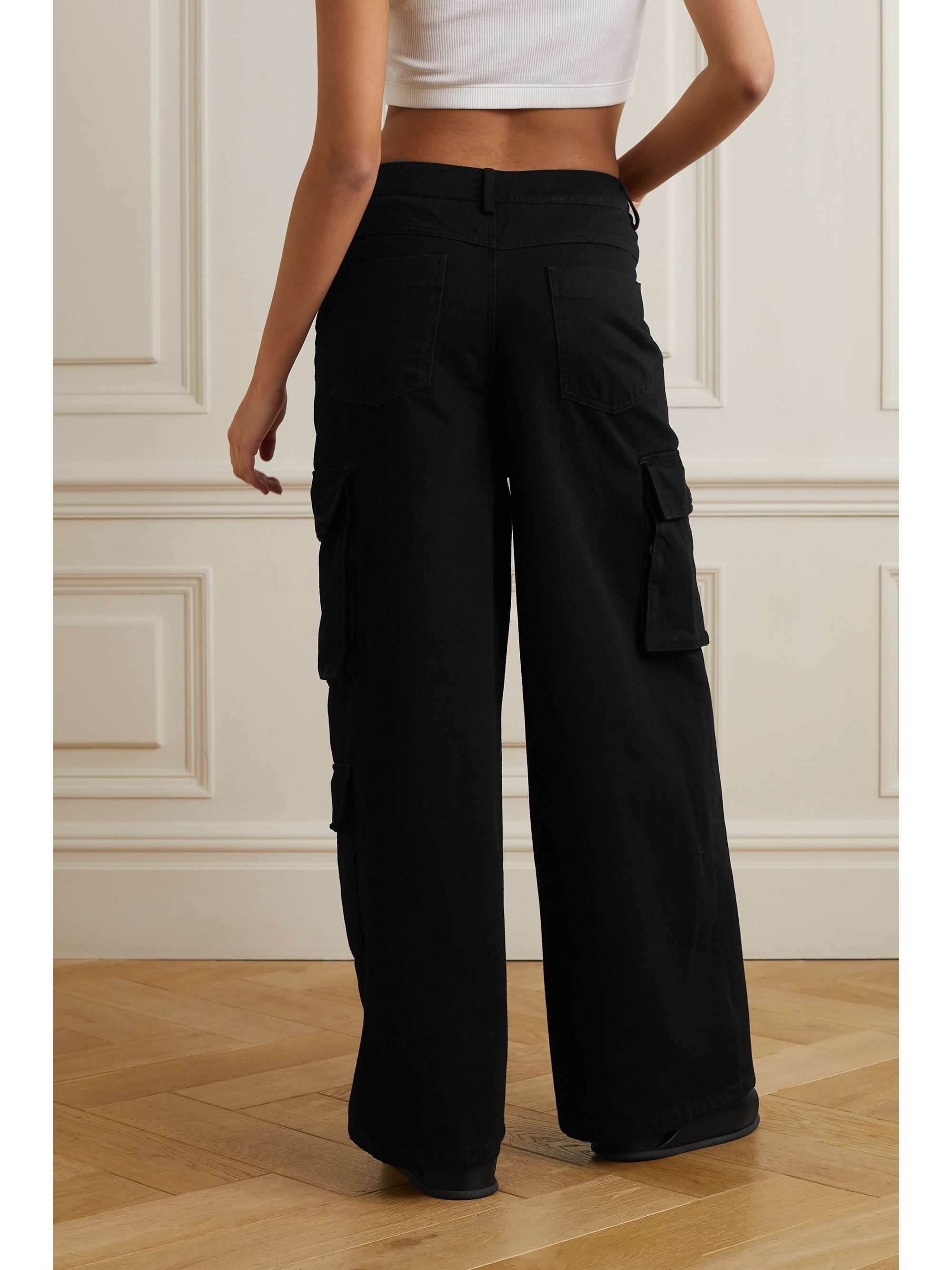 FRANKIE SHOP Hailey denim cargo pants | NET-A-PORTER