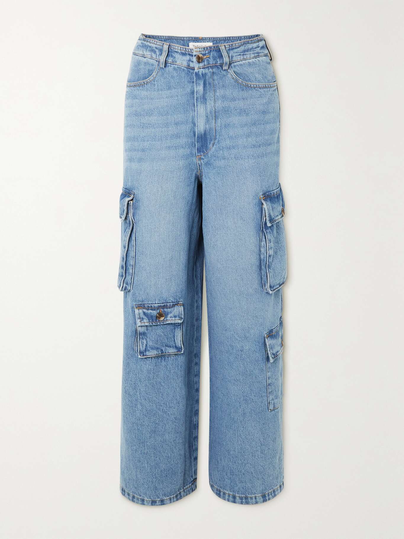THE FRANKIE SHOP Hailey denim cargo pants NETAPORTER