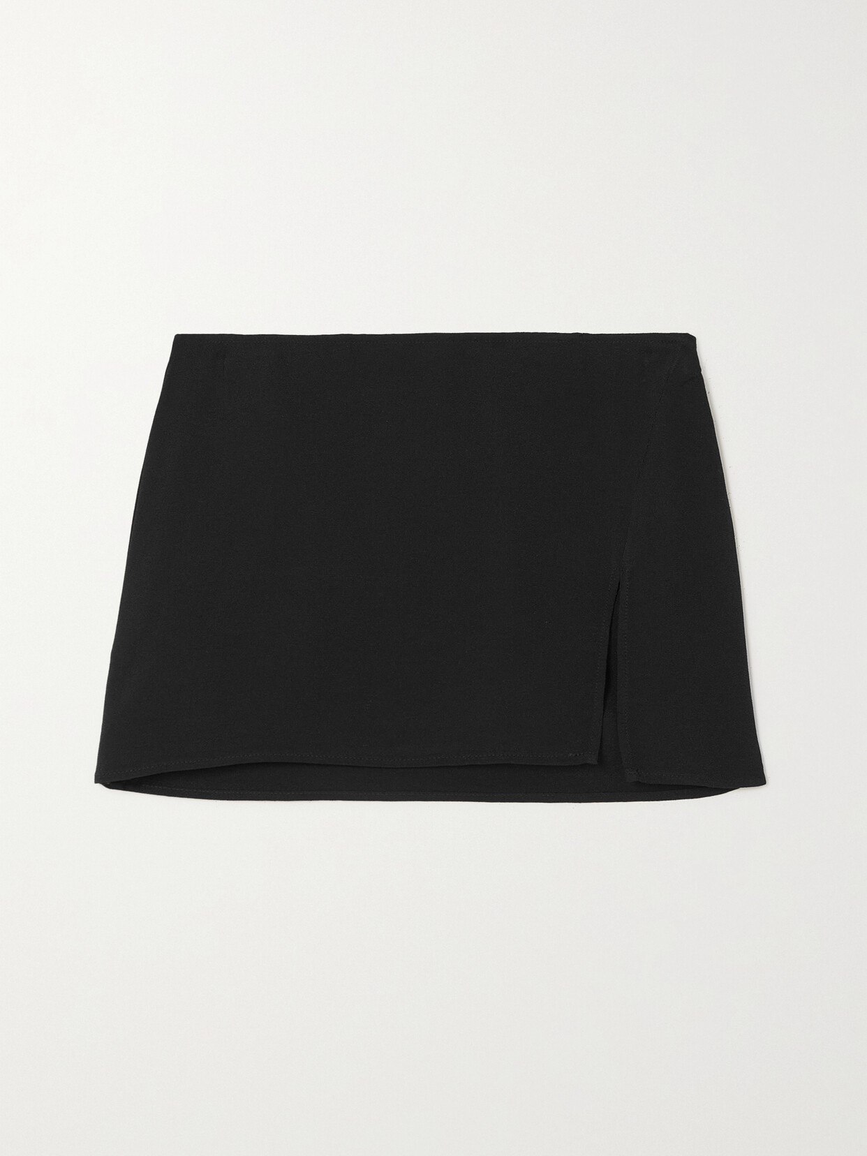 Reformation - Kiara Crepe Mini Skirt - Black