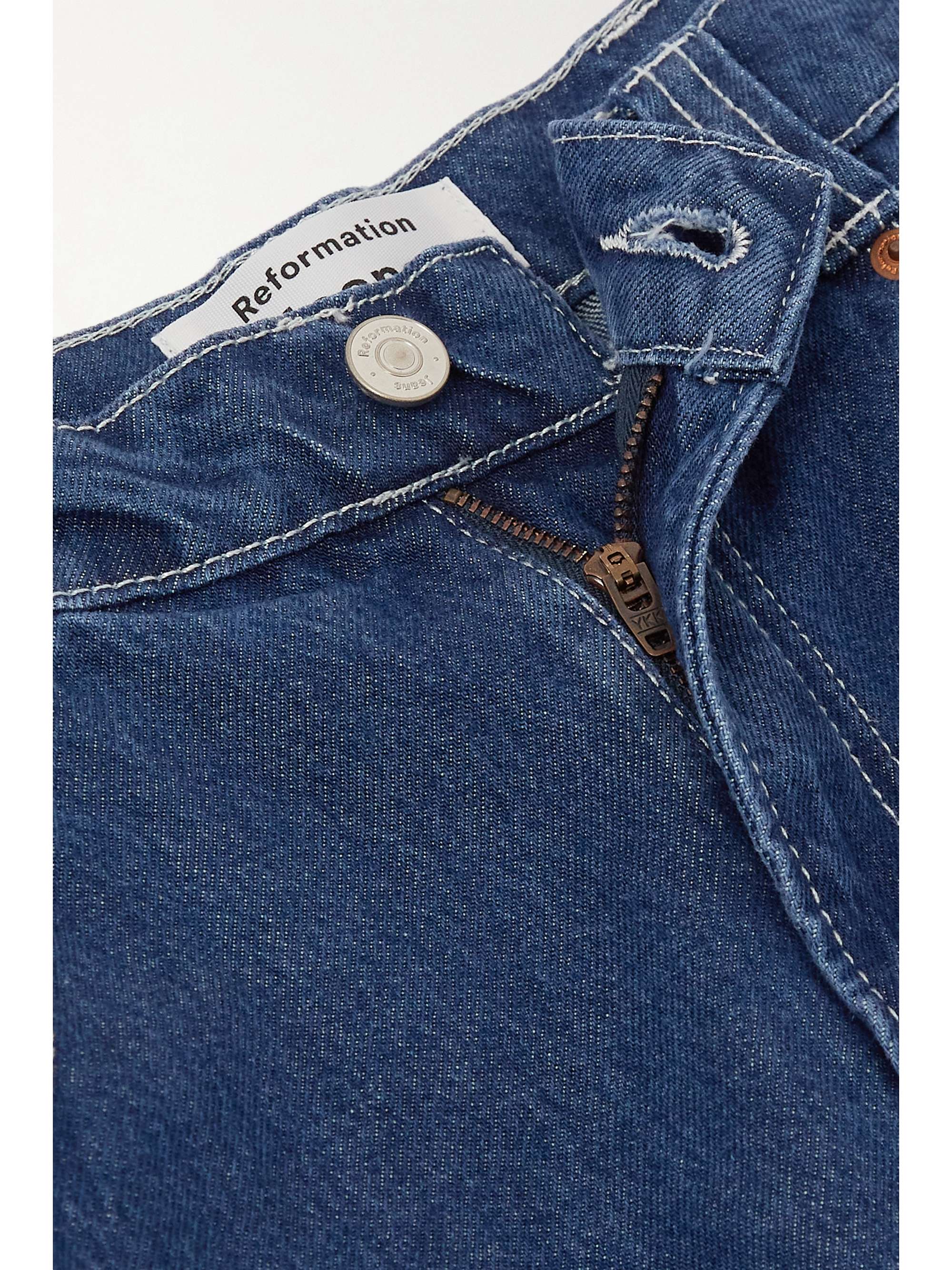 REFORMATION High-rise wide-leg organic jeans