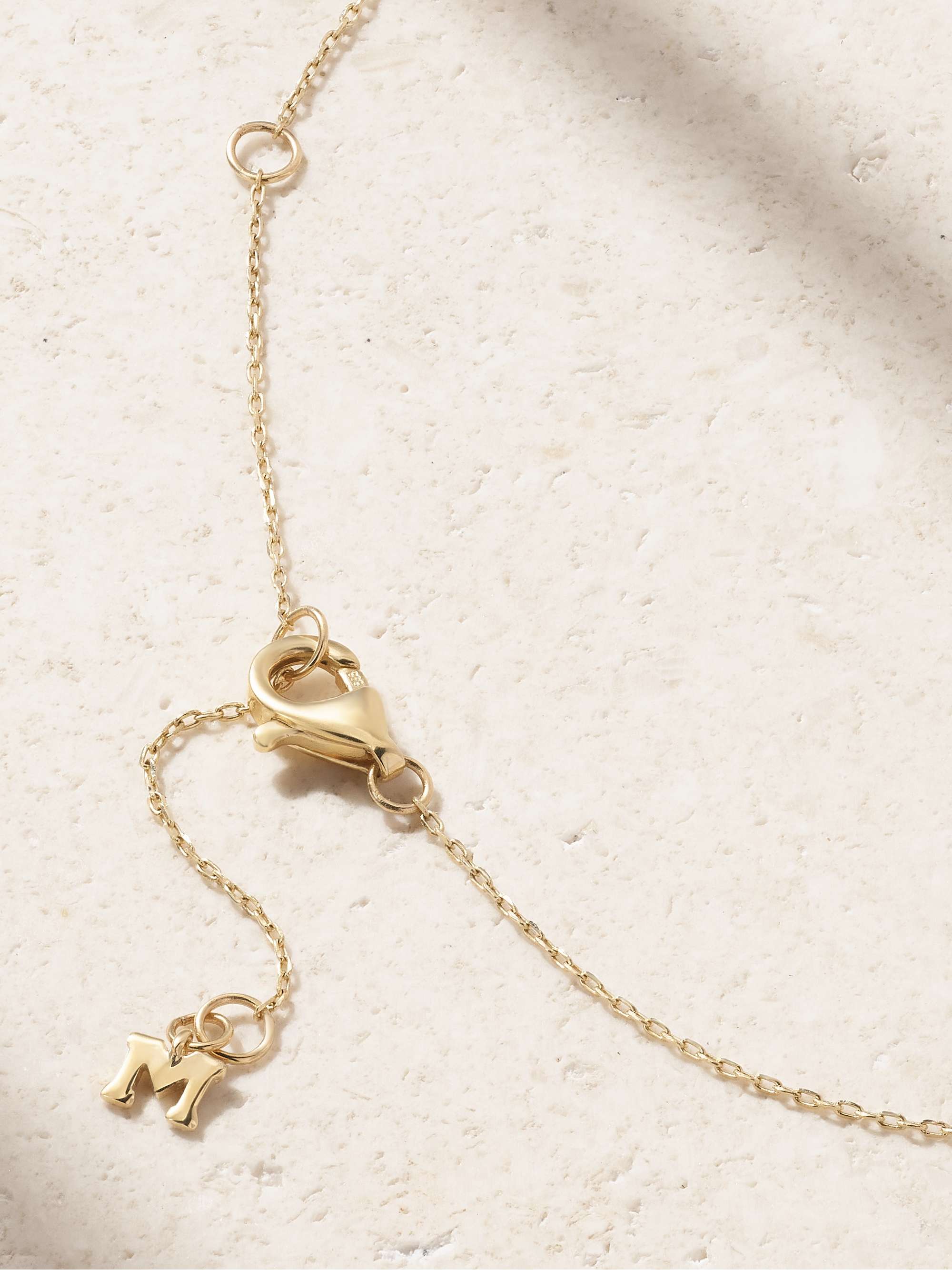 MATEO Wave 14-karat gold diamond necklace