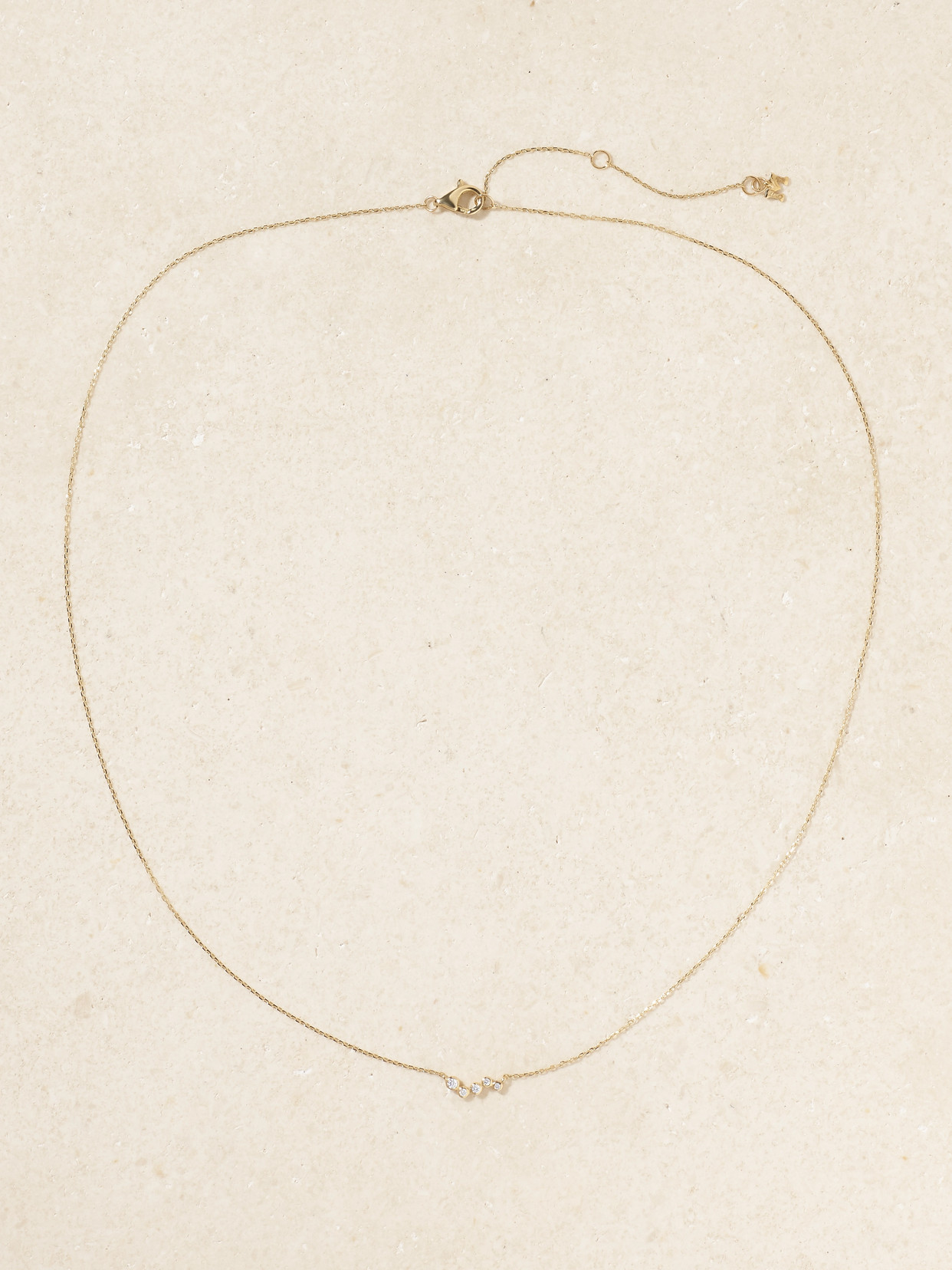 Mateo Wave 14-karat Gold Diamond Necklace In Gold