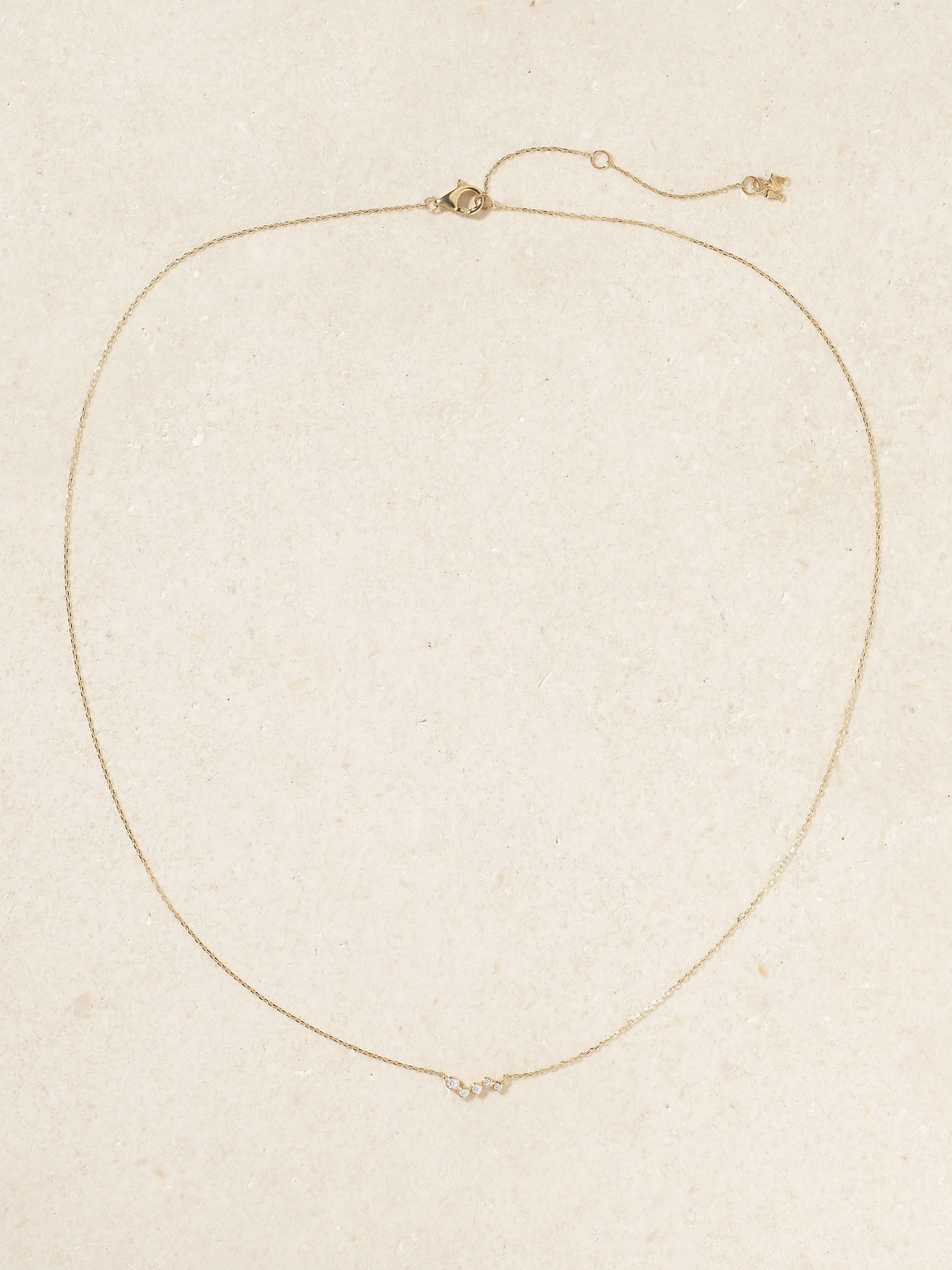 MATEO Wave 14-karat gold diamond necklace
