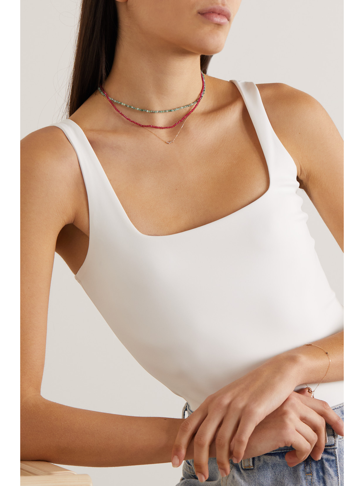Mateo 14-karat Gold Ruby Necklace In Gold
