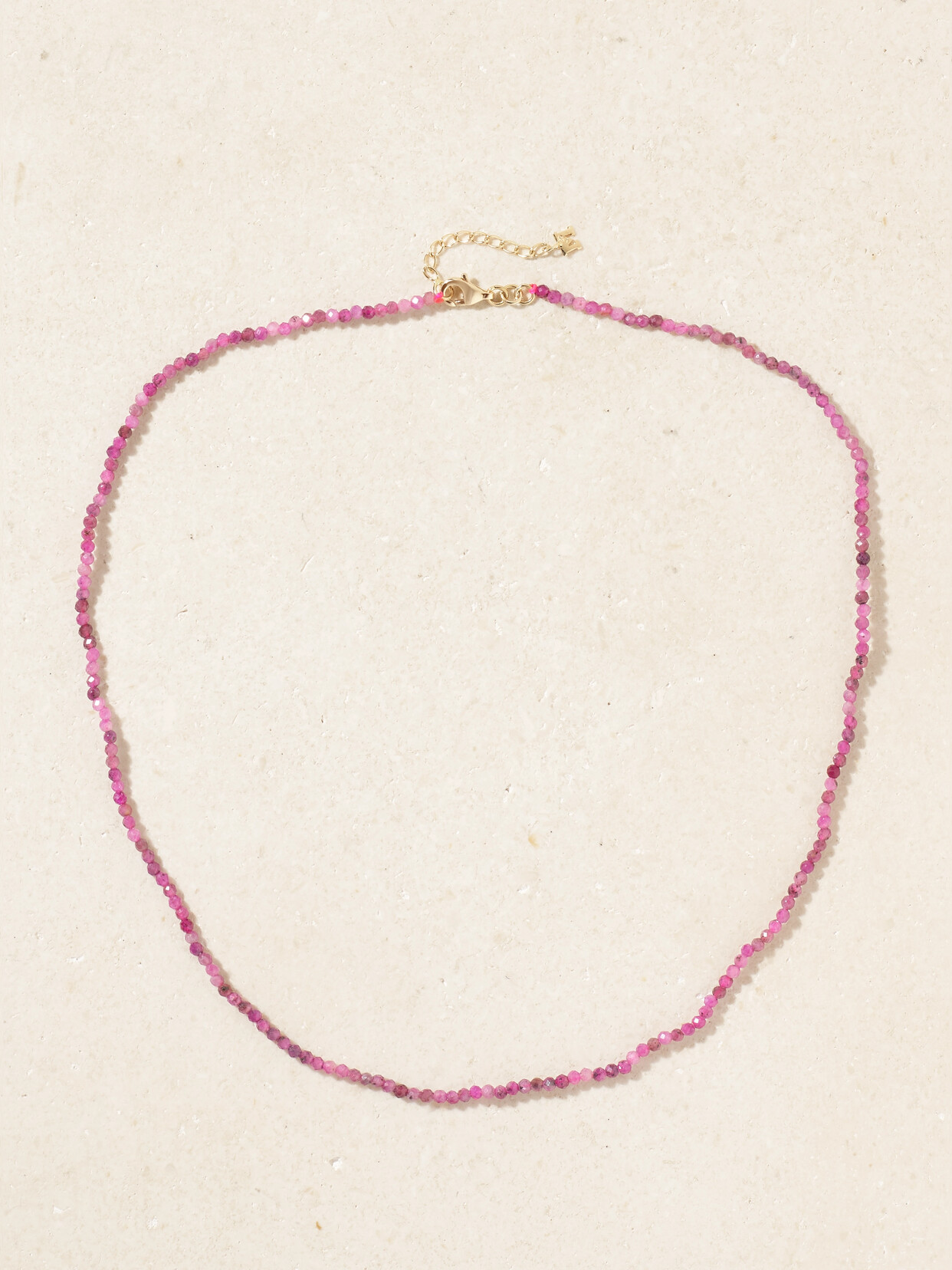 Mateo 14-karat Gold Ruby Necklace