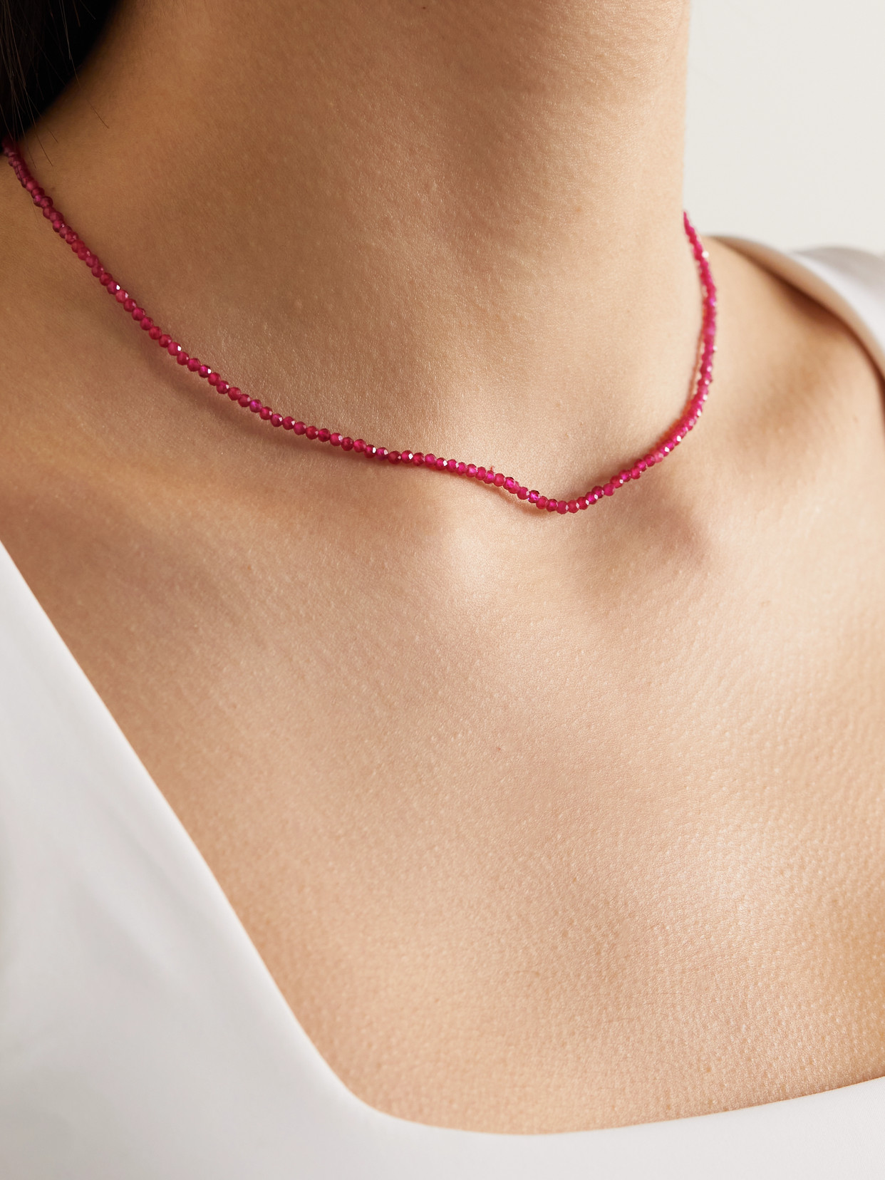 Mateo 14-karat Gold Ruby Necklace In Gold