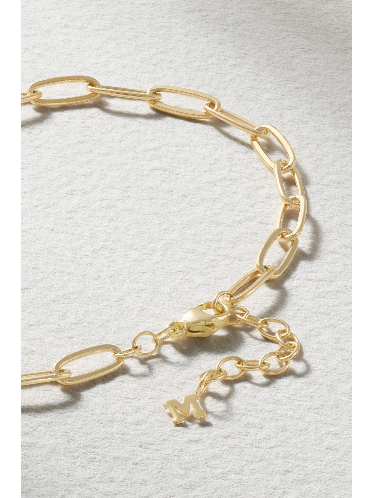Mateo Paperclip Chain 14-karat Gold Bracelet In Gold