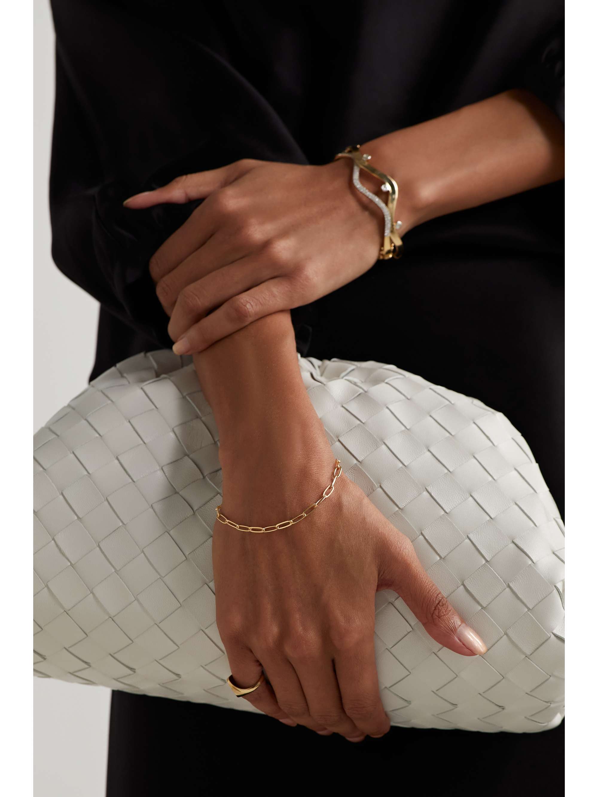 MATEO Paperclip Chain 14-karat gold bracelet