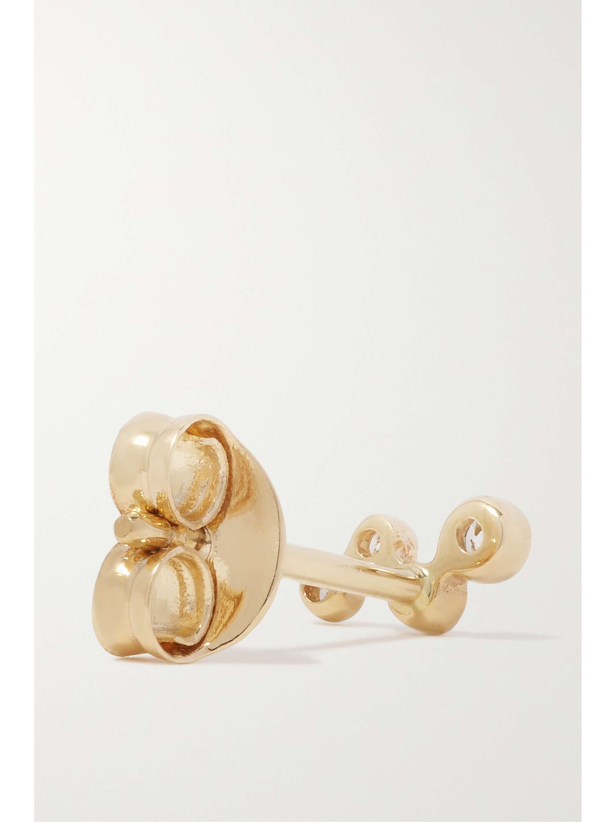 MATEO Wave 14-karat gold diamond earrings