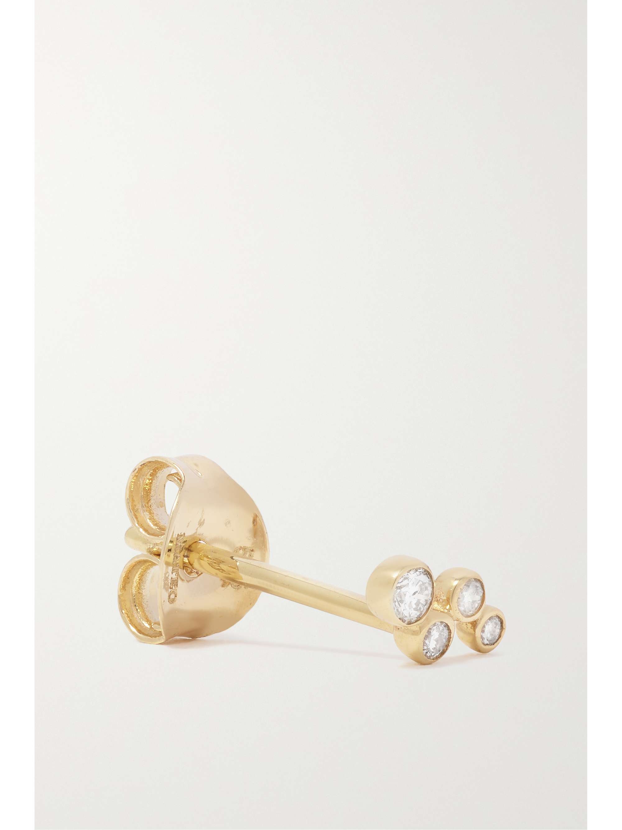 MATEO Wave 14-karat gold diamond earrings