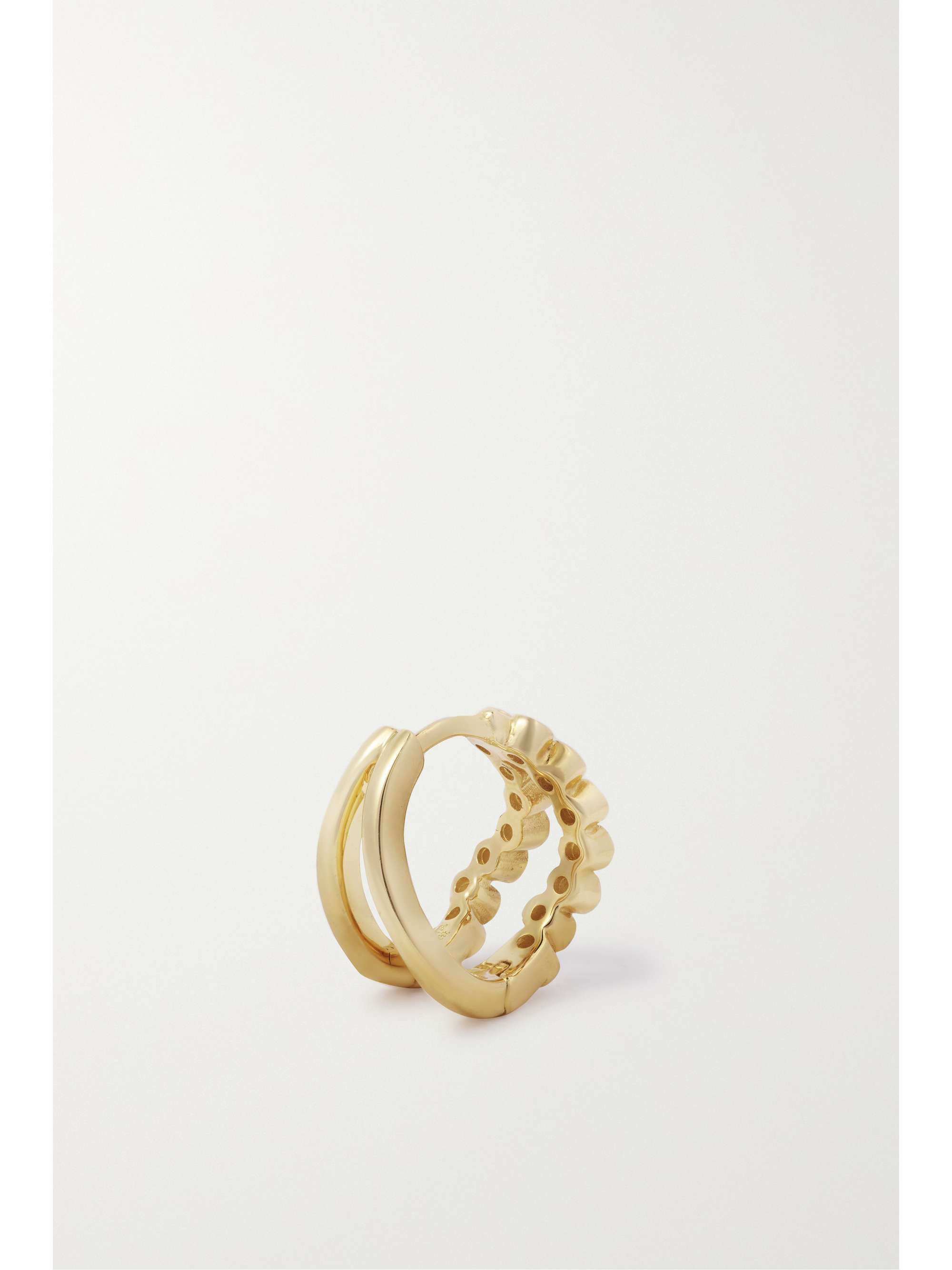MATEO Wave 14-karat gold diamond earrings