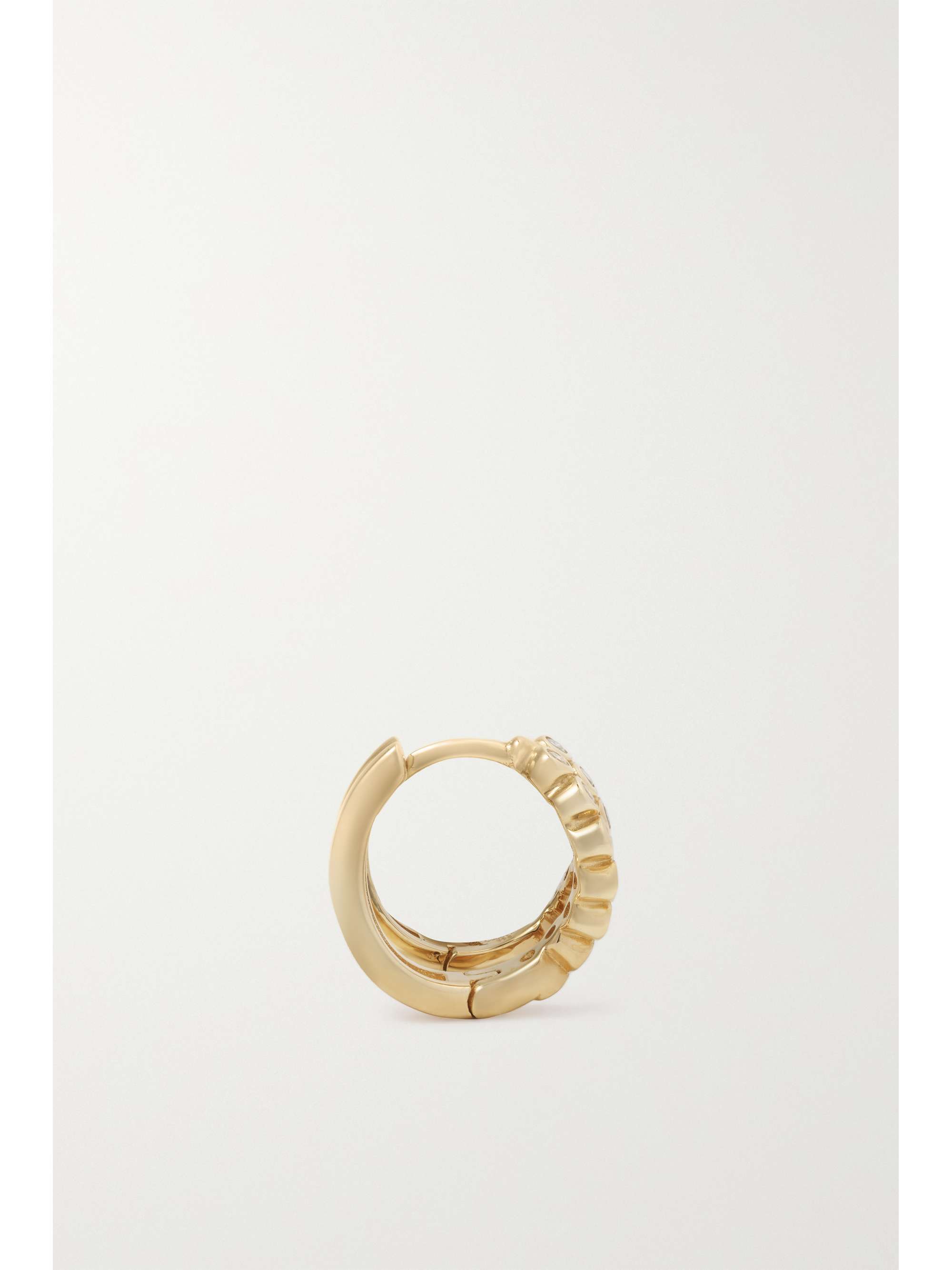 MATEO Wave 14-karat gold diamond earrings