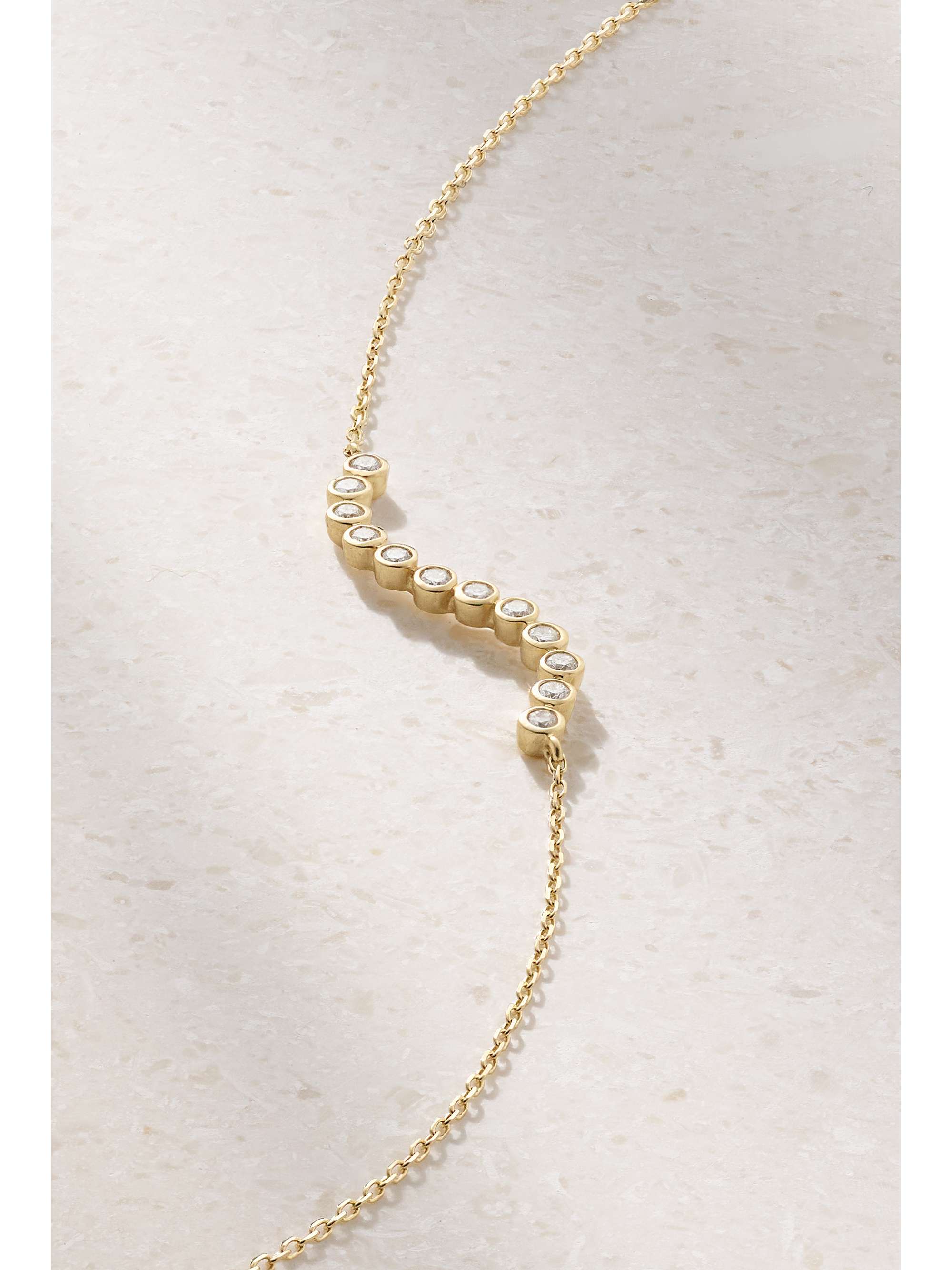 MATEO Wave 14-karat gold diamond bracelet