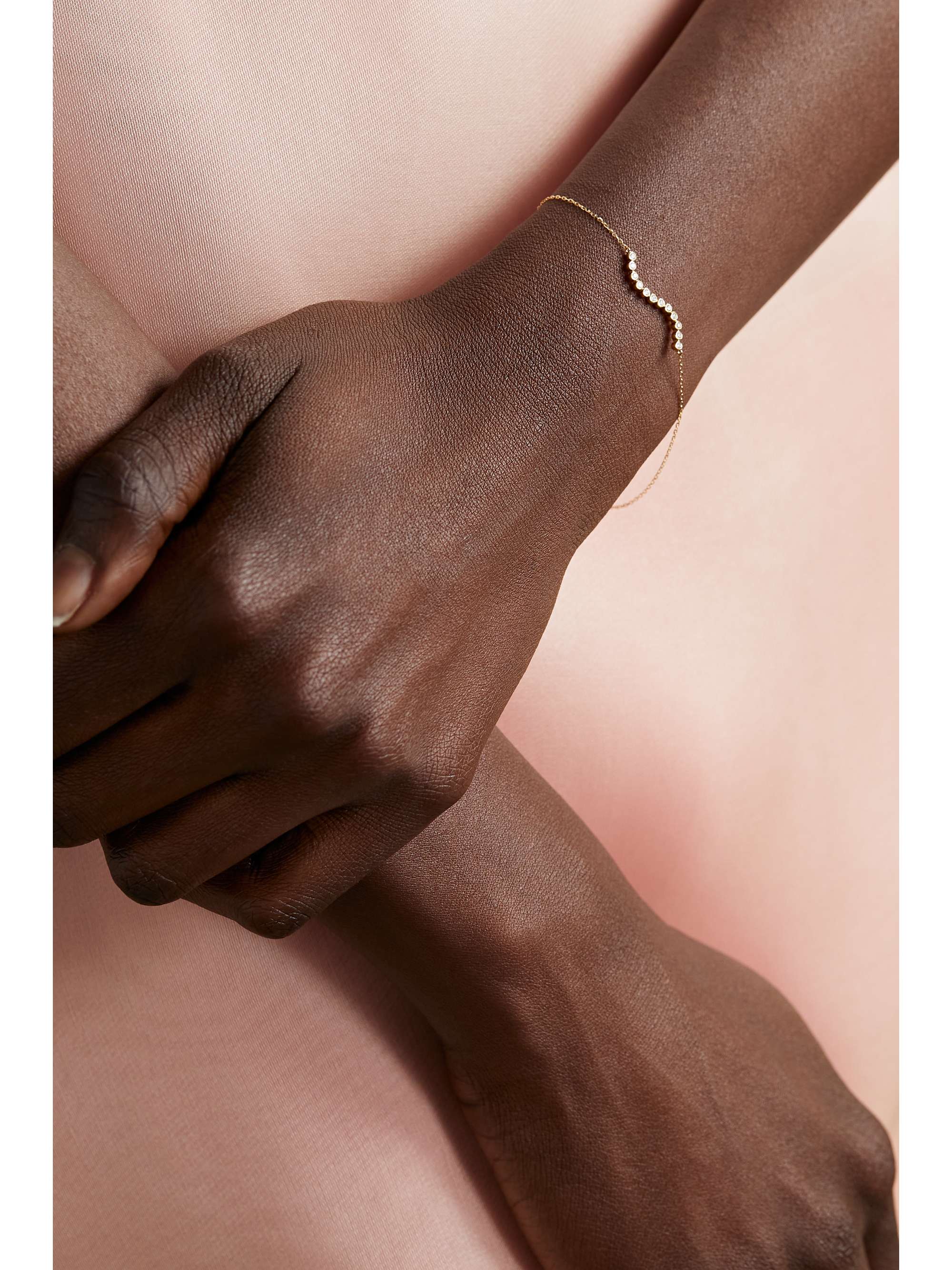 MATEO Wave 14-karat gold diamond bracelet