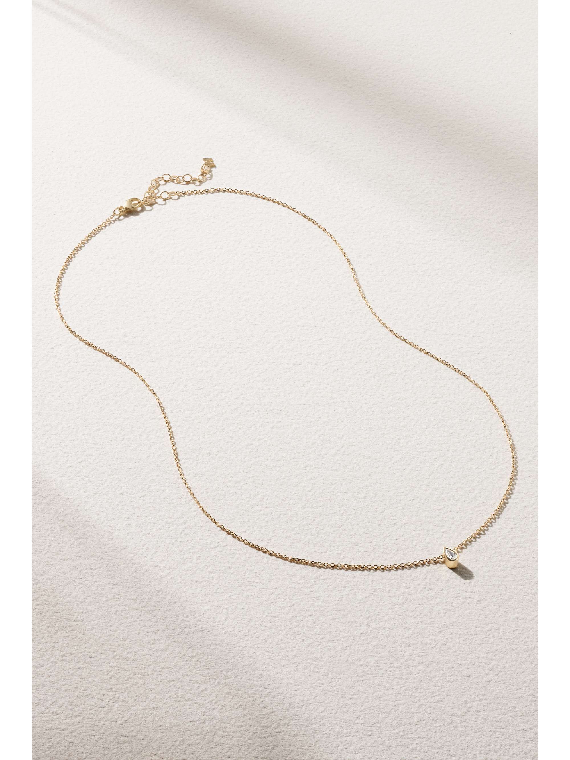 MATEO 14-karat gold diamond necklace