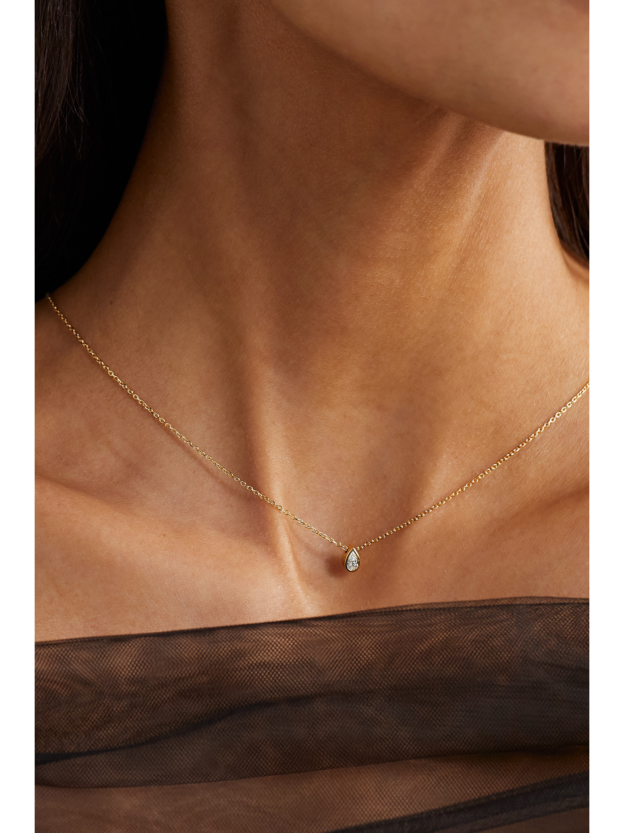 Shop Mateo 14-karat Gold Diamond Necklace