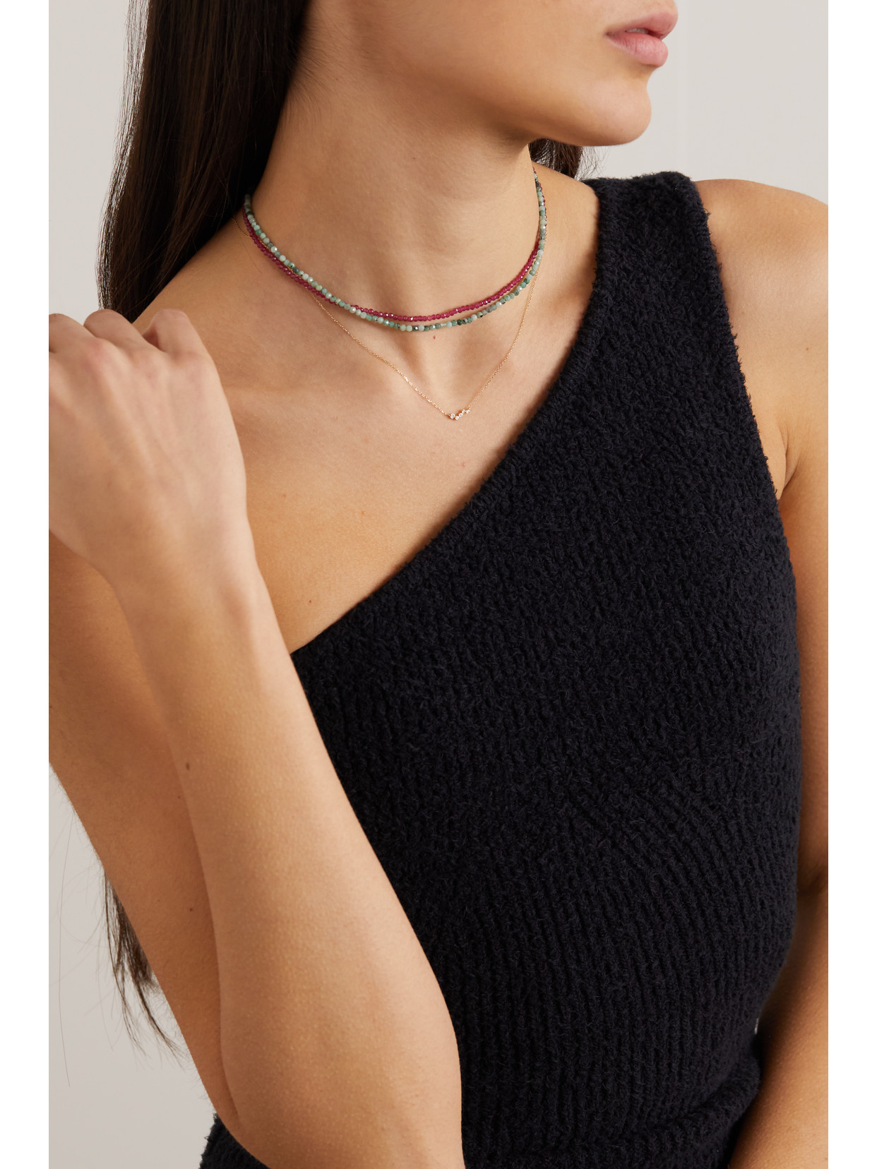 Mateo 14-karat Gold Emerald Necklace In Gold